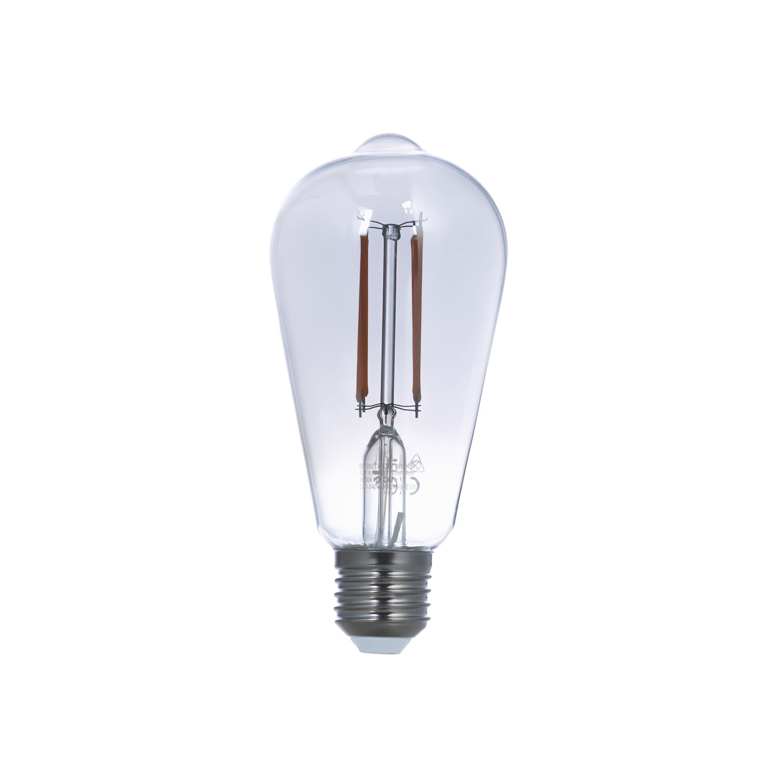 LUUMR Smart LED Filament E27 ST64 smoke grey 4,9W Tuya WLAN