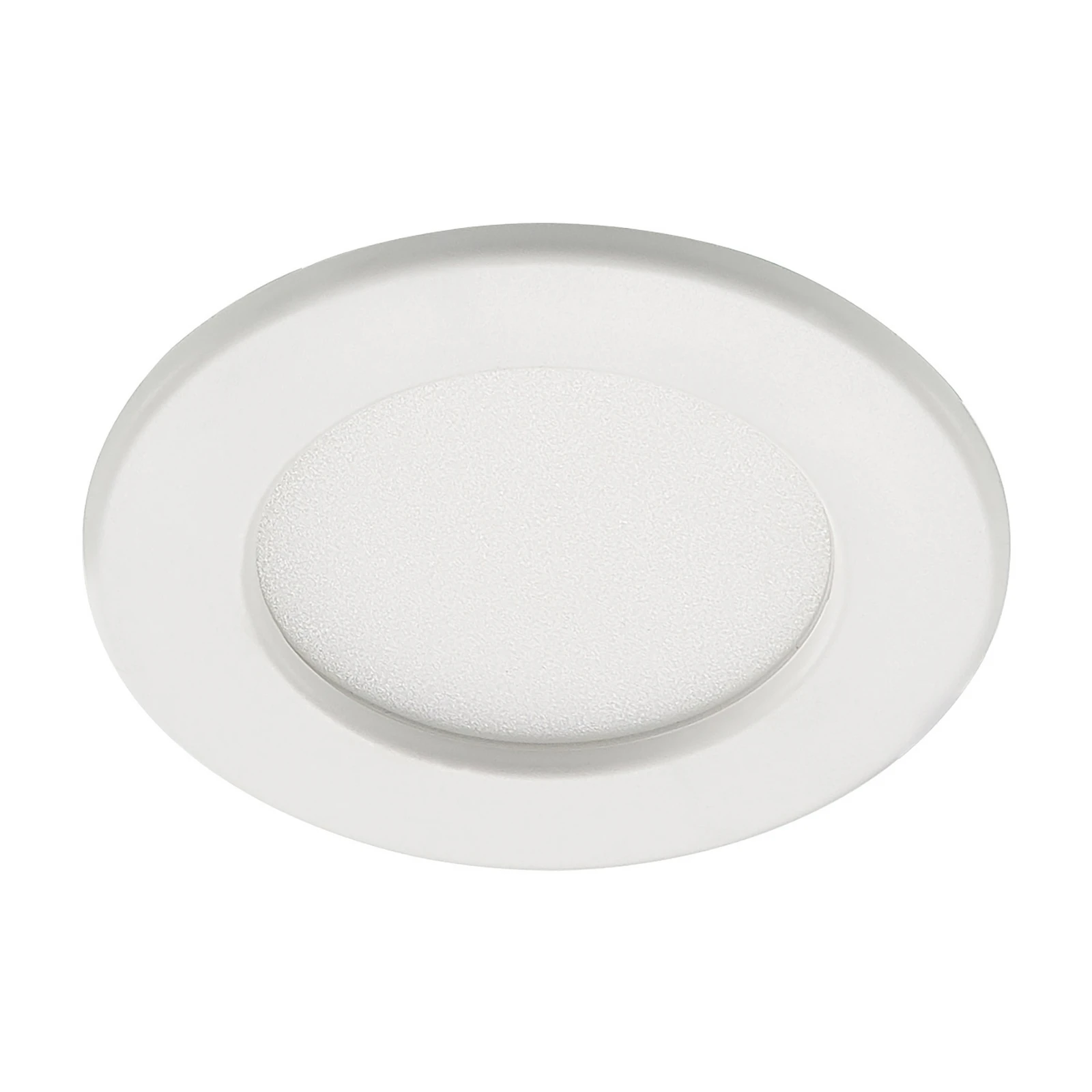 Φωτιστικό εσοχής Prios LED Cadance, λευκό, 12 cm, CCT, IP44
