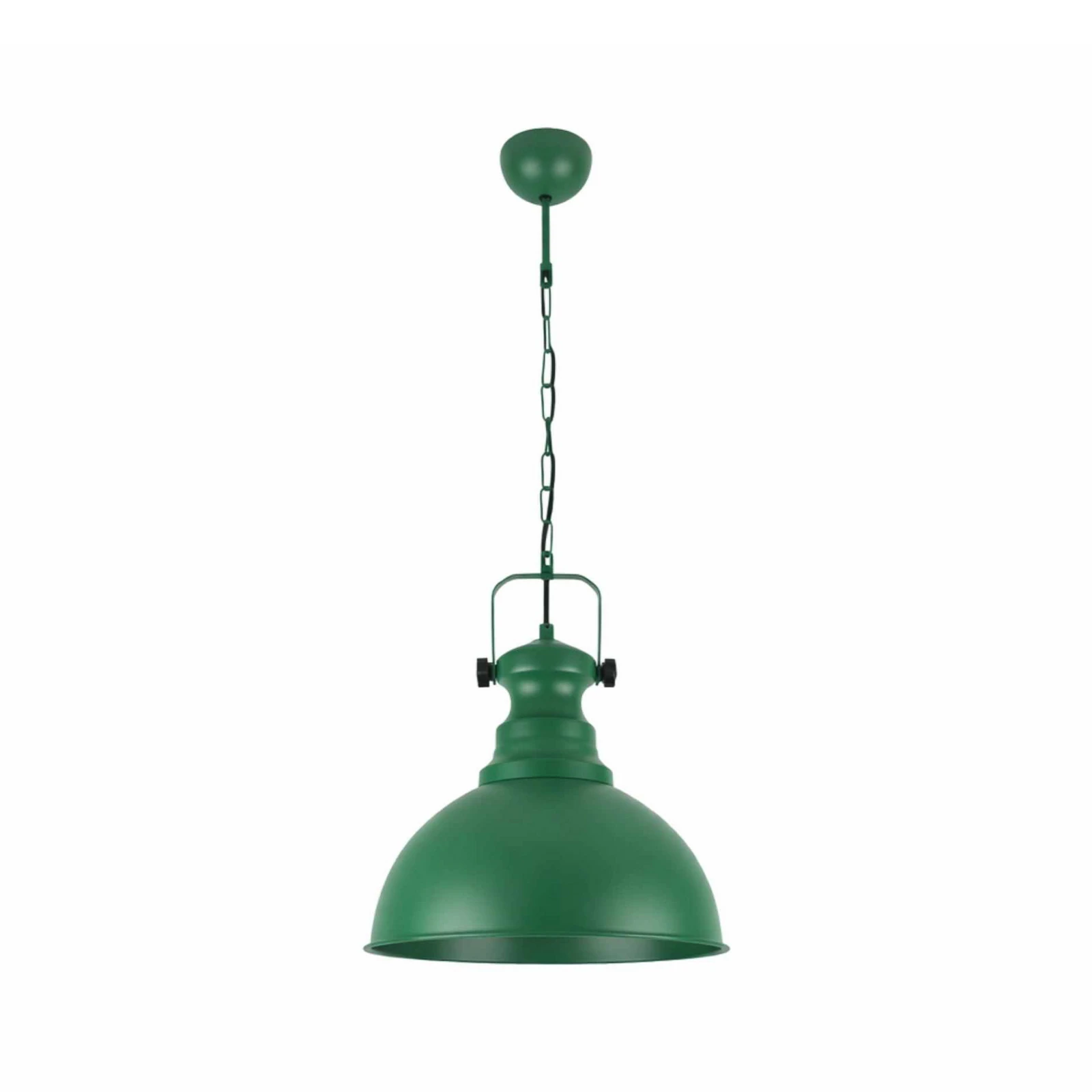 Pakabinamas šviestuvas „Kure“, žalias, skersmuo 31 cm, metalas, E27