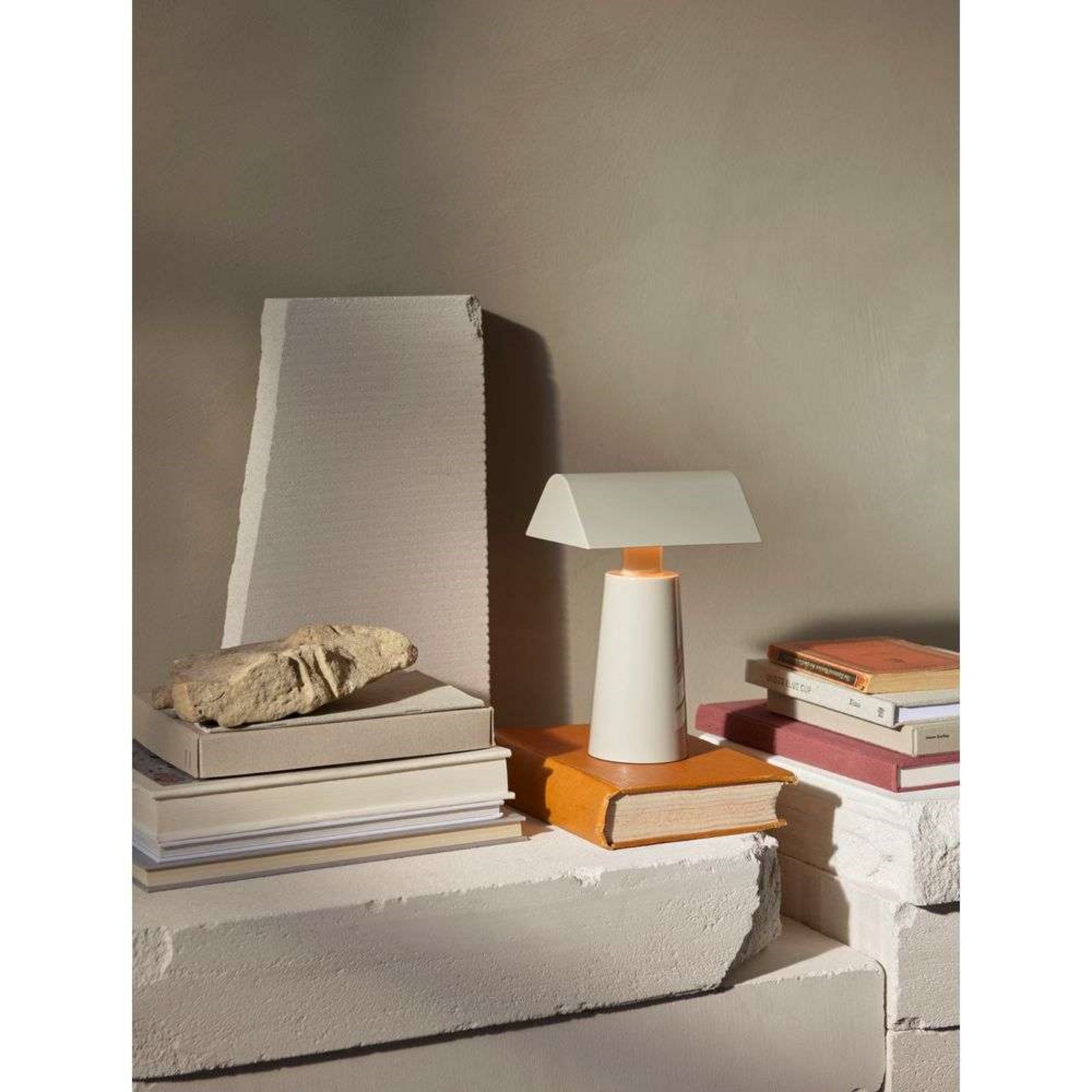 Caret MF1 Portable Table Lamp Silk Grey - &Tradition