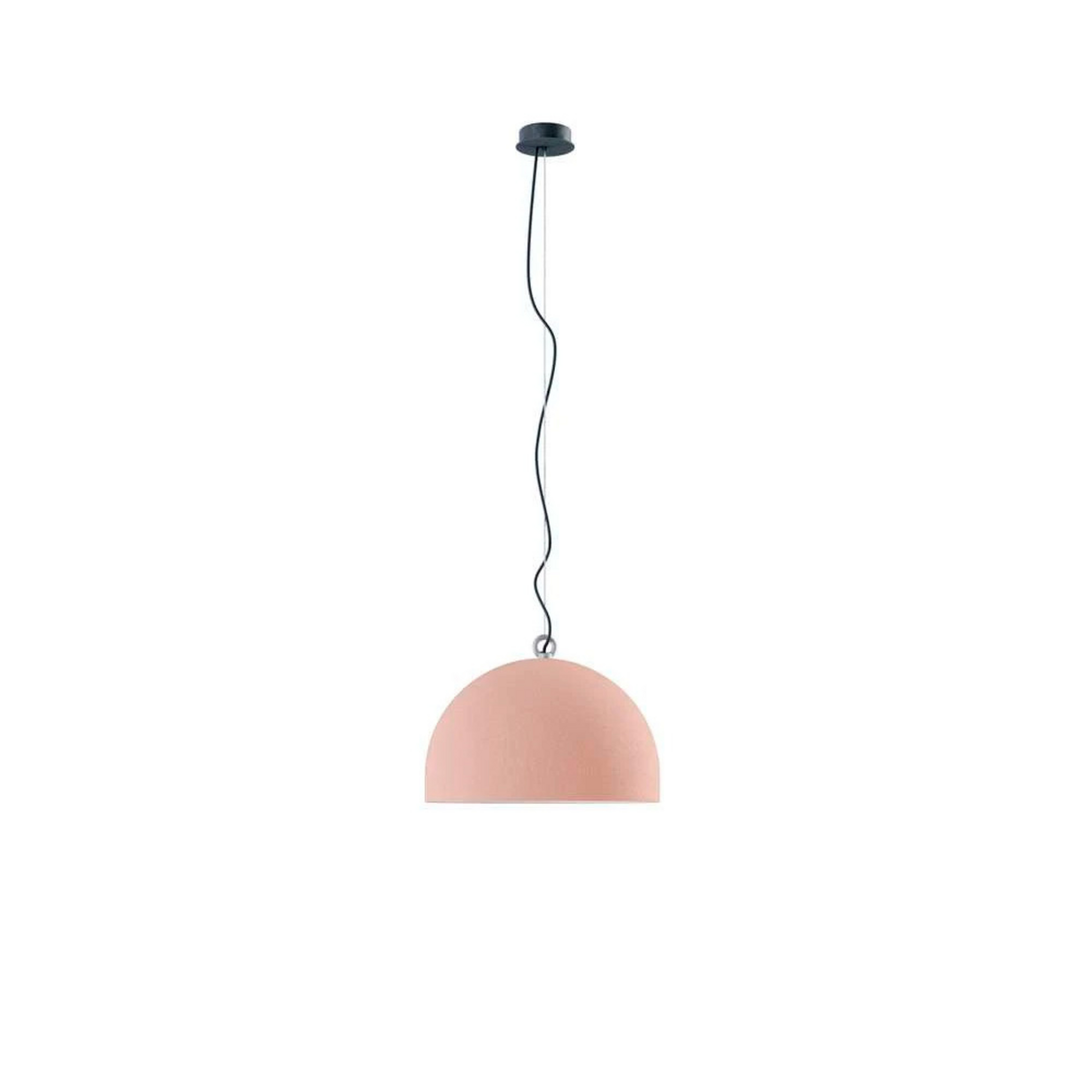 Urban Concrete Dome hengelampe, Ø50 cm, rosa – Diesel Living