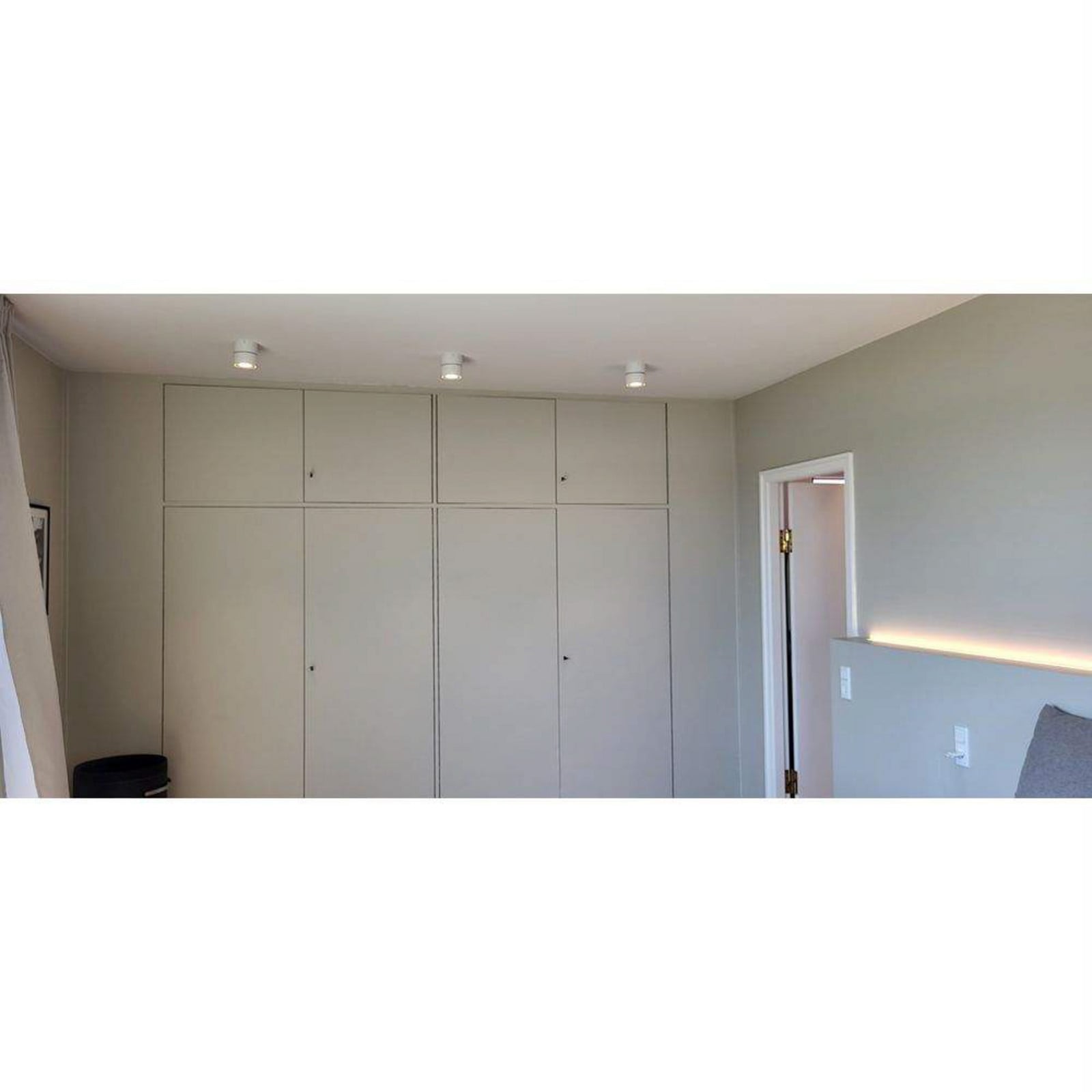 Easy Mini W75 LED-spot, hvit, 5,5 cm, 2700 K, kabelhull – Antidark - Stue - Aluminium