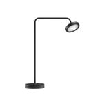 Lampa stołowa LED Nivo, czarna, wysokość 49 cm, ściemniacz 50° – Sigor