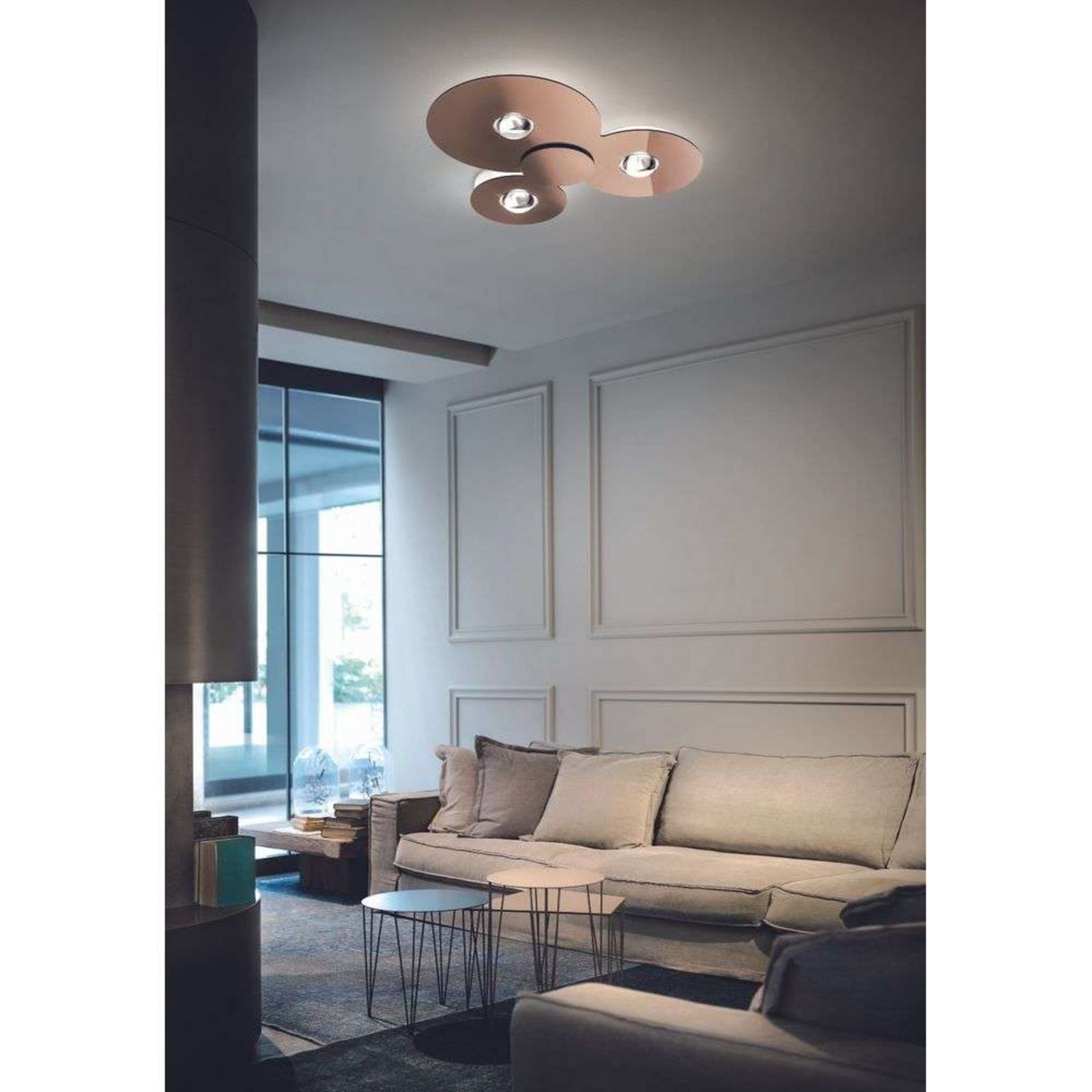 Bugia Triple Stropné Lampa 3000K Bronze - Lodes