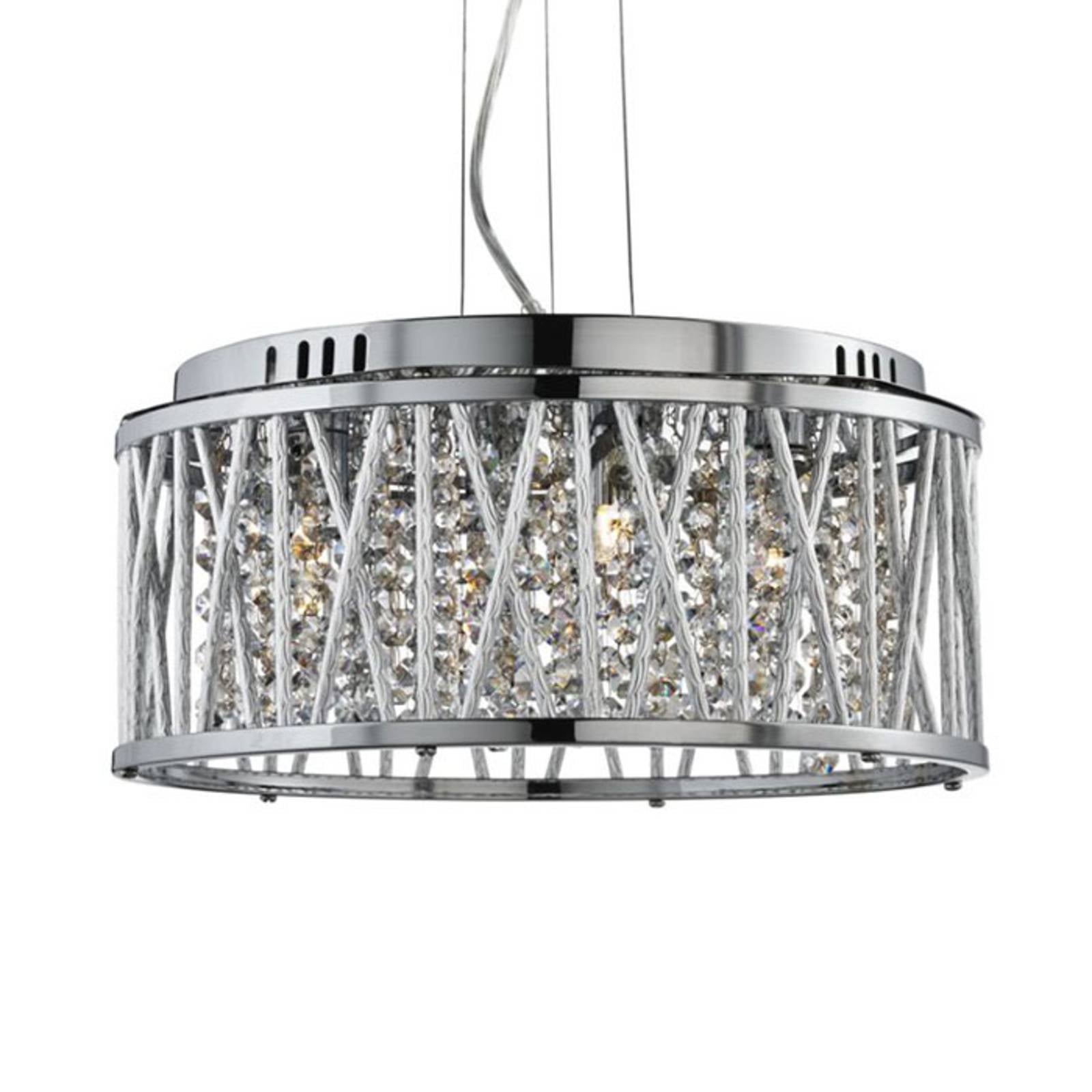Elise - 4 Licht Decke Anhänger Chrom mit Kristallen G9 - Searchlight