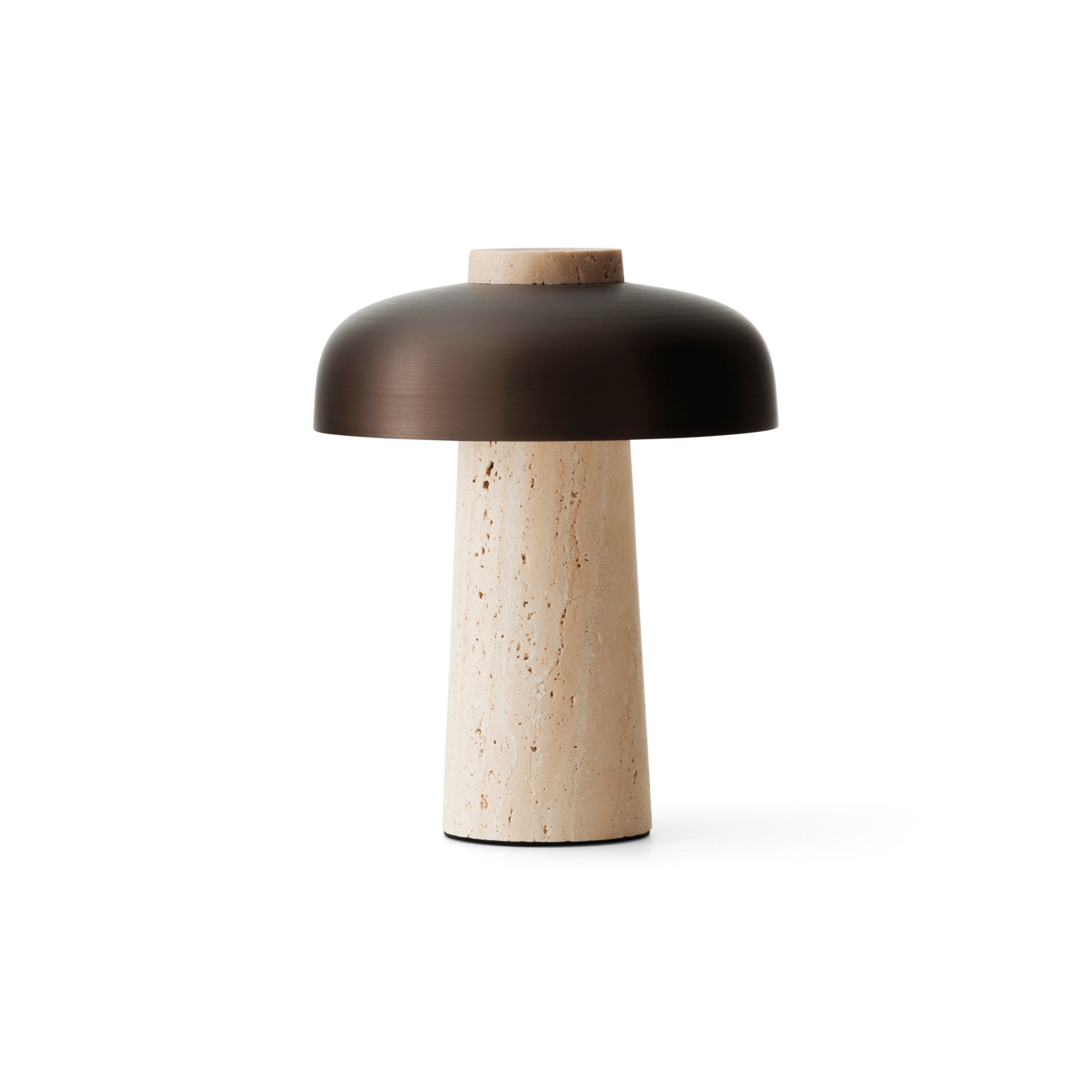 Reverse Portable Lampada da Tavolo Sabbia Travertine/Bronzed Alluminio - Audo Co