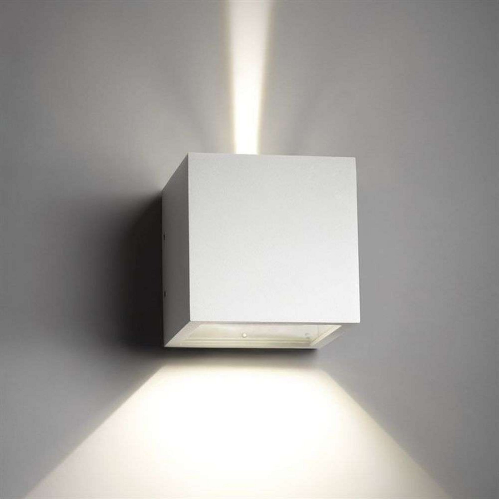 Cube LED Aplica de Exterior 3000K Up/Down White - LIGHT-POINT