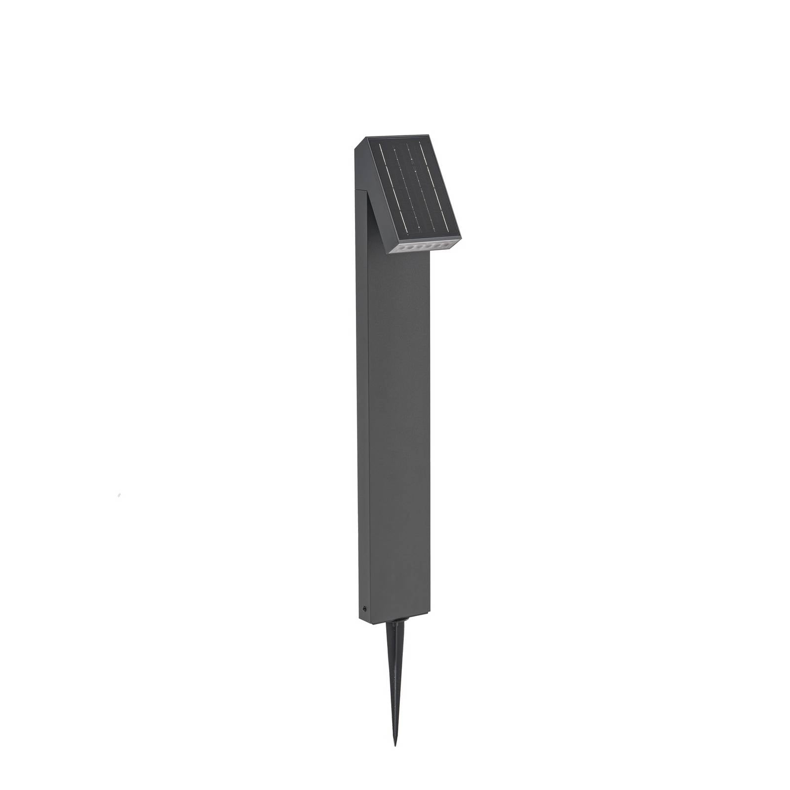 Prios LED-Solarwegeleuchte Lestor, anthrazit, dimmbar, IP65