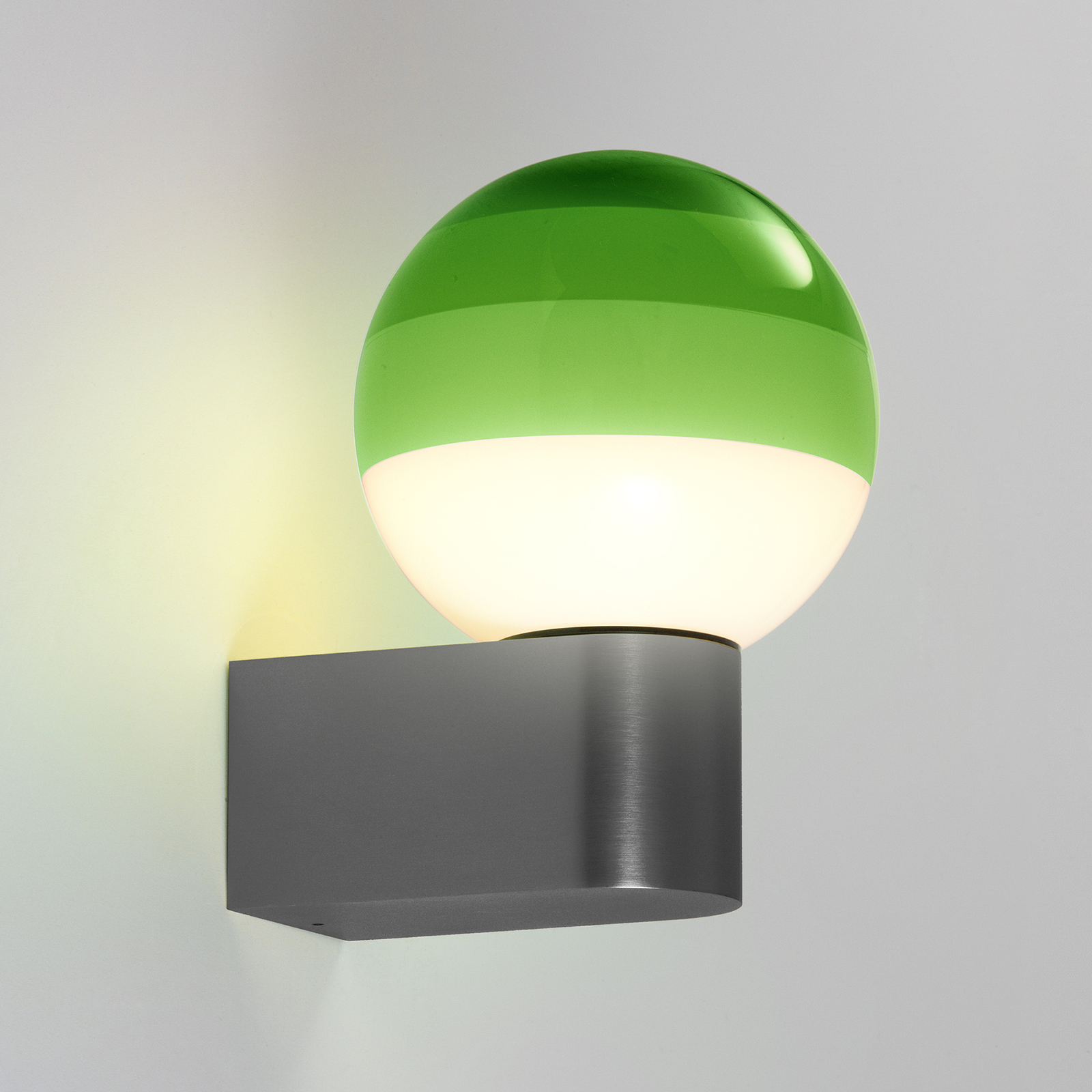 MARSET Dipping Light A1 LED wandlamp, groen/grijs