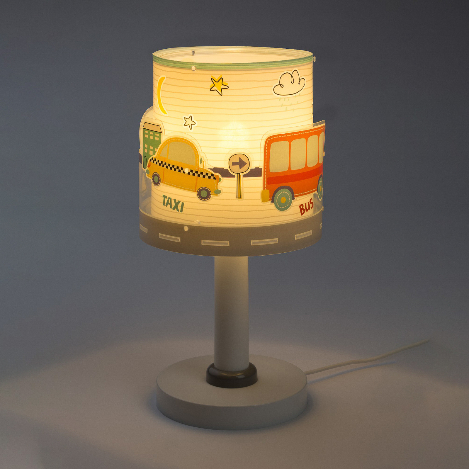 Bordlampe til barnerom Baby Travel med effekt