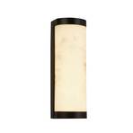 LED wandlamp Nile, hoogte 36 cm, zwart, staal, IP44