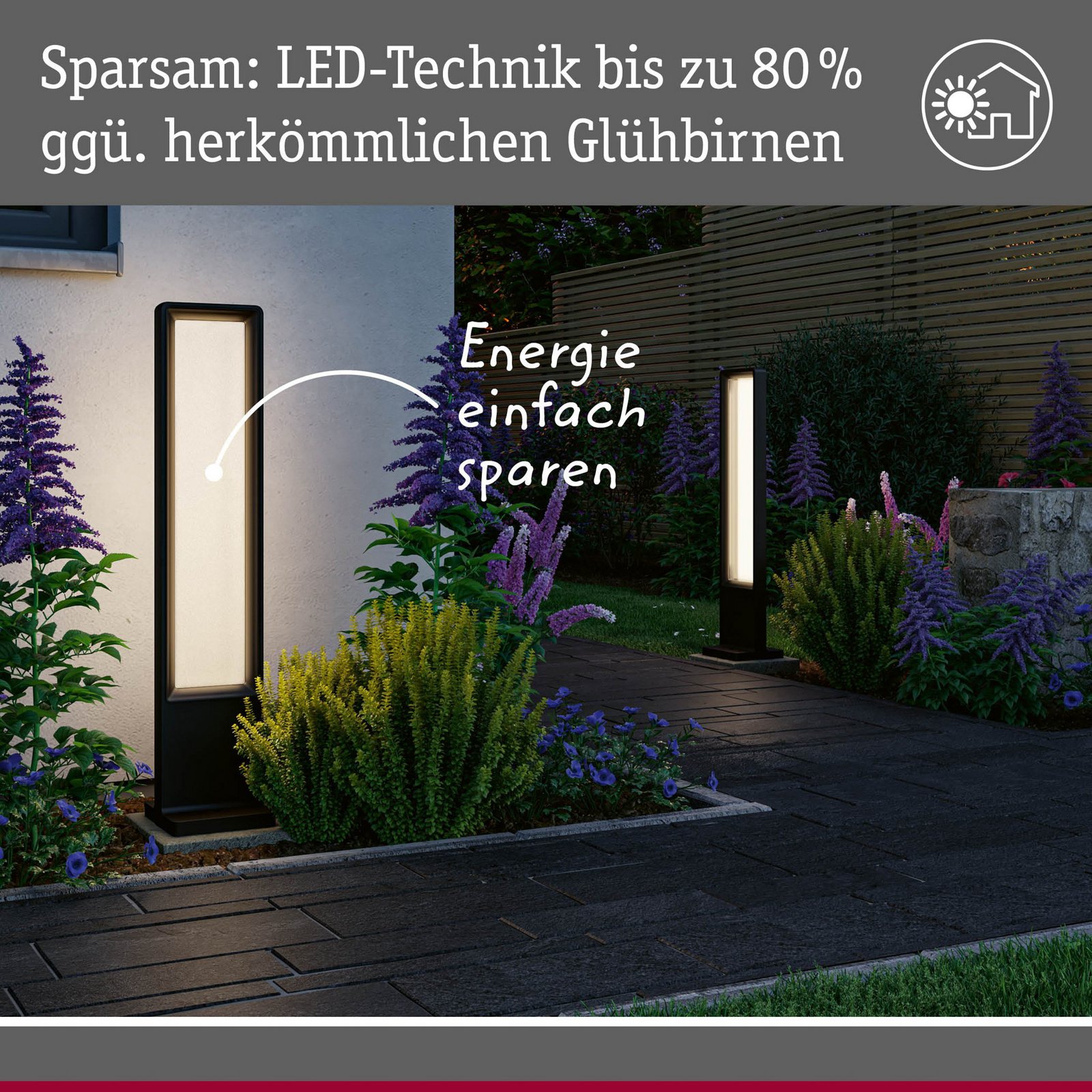 Reana Outdoor Bollard SWR Anthracite - Paulmann
