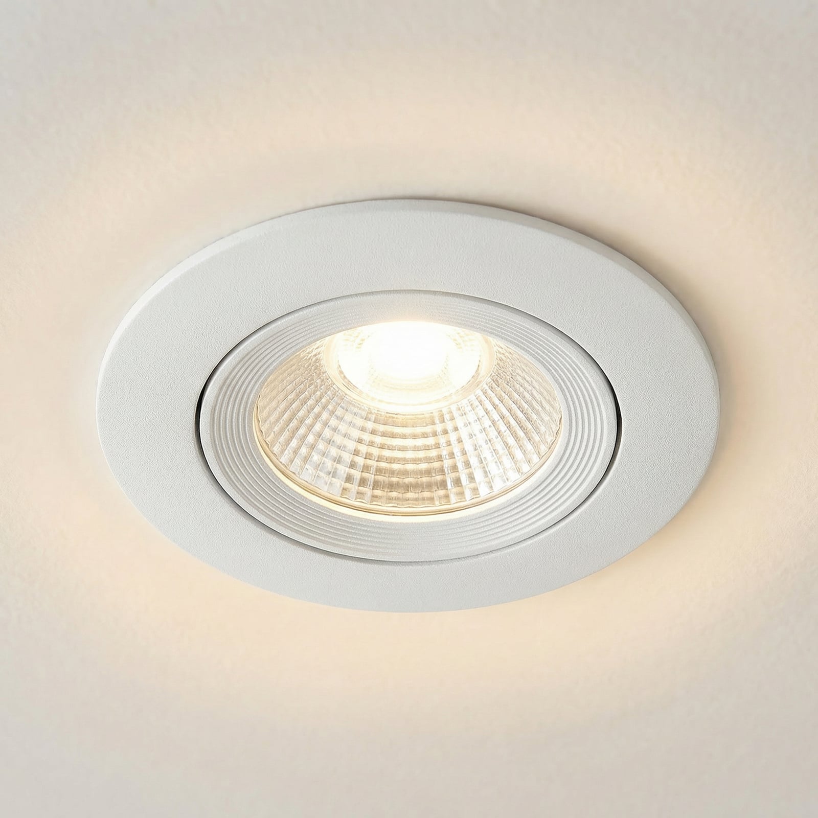 LED iebūvēts griestu prožektors Diled, Ø 8,5 cm, 6 W, 3000 K, balts