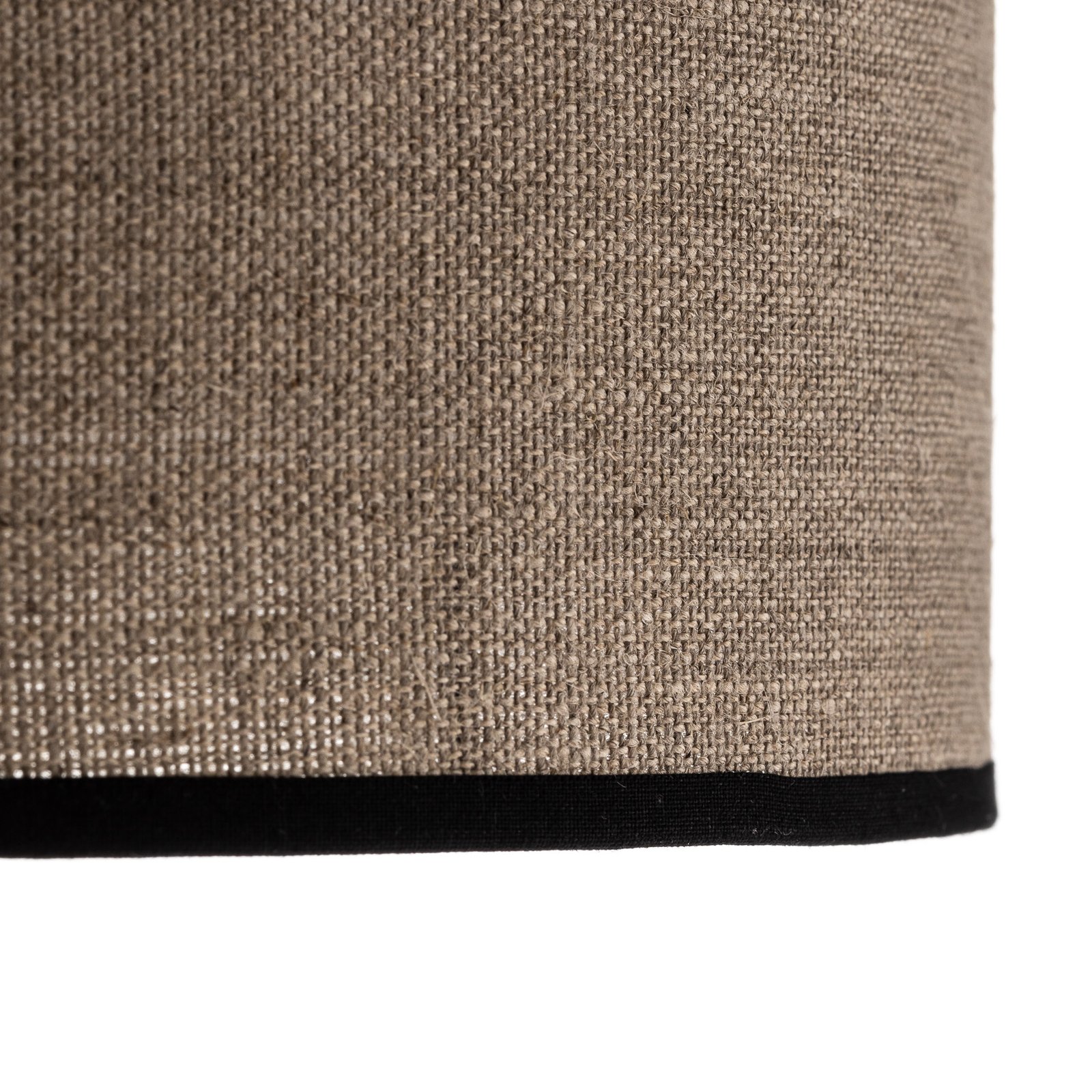 Tischleuchte Tubo, Textilschirm, beige, Ø 25cm