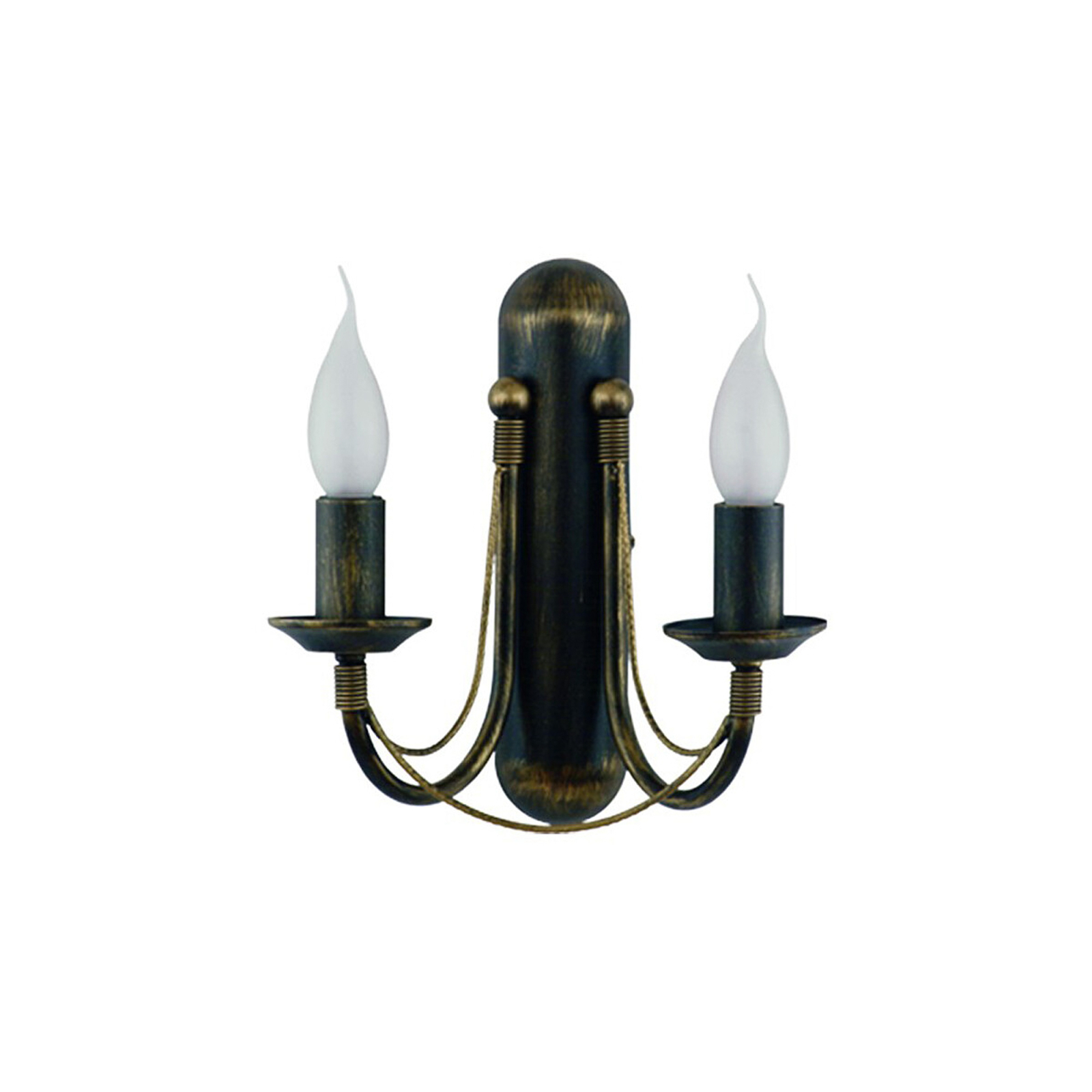 Ares væglampe, lysekronedesign, 2 lyskilder