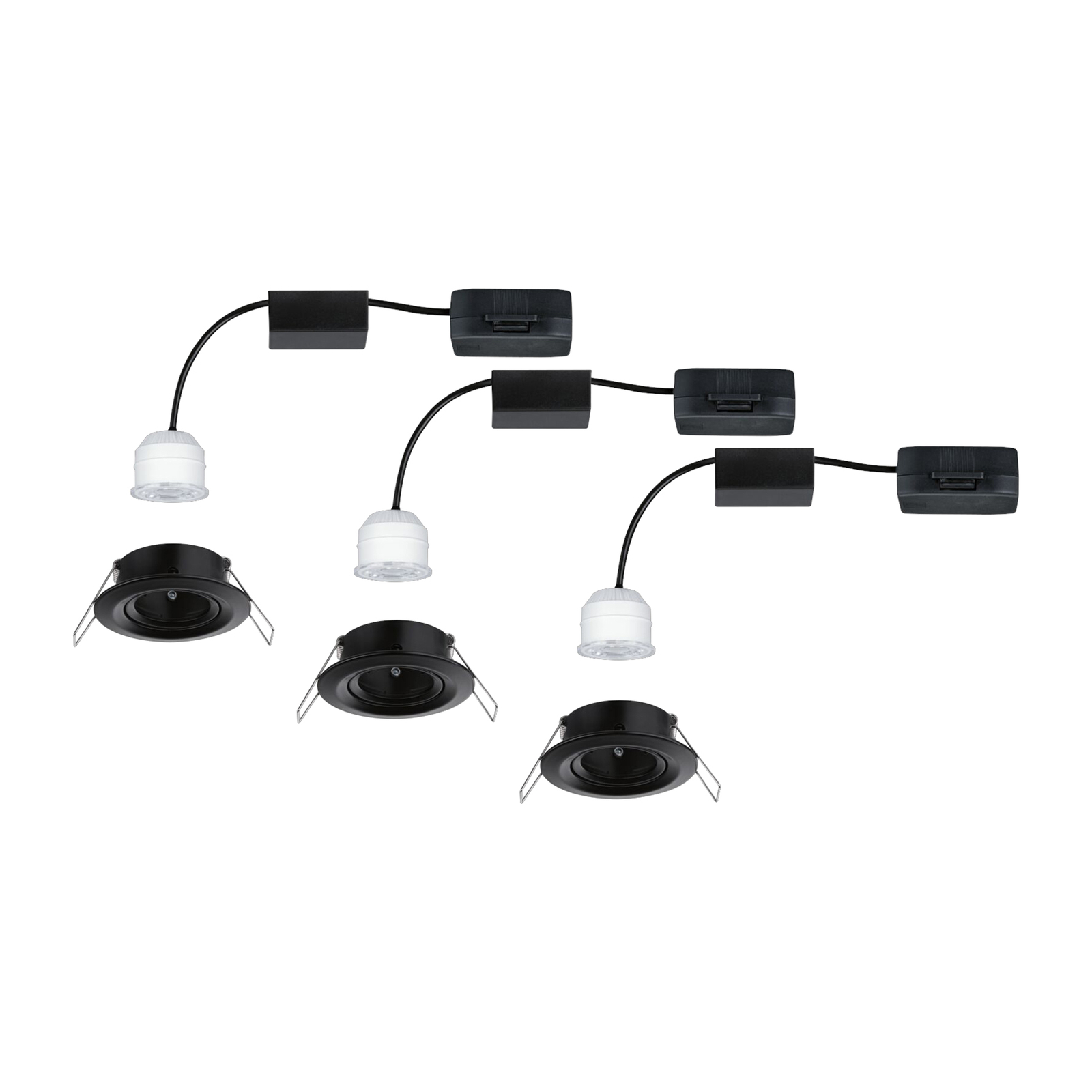 Paulmann Nova Mini Plus LED easydim set of 3 black