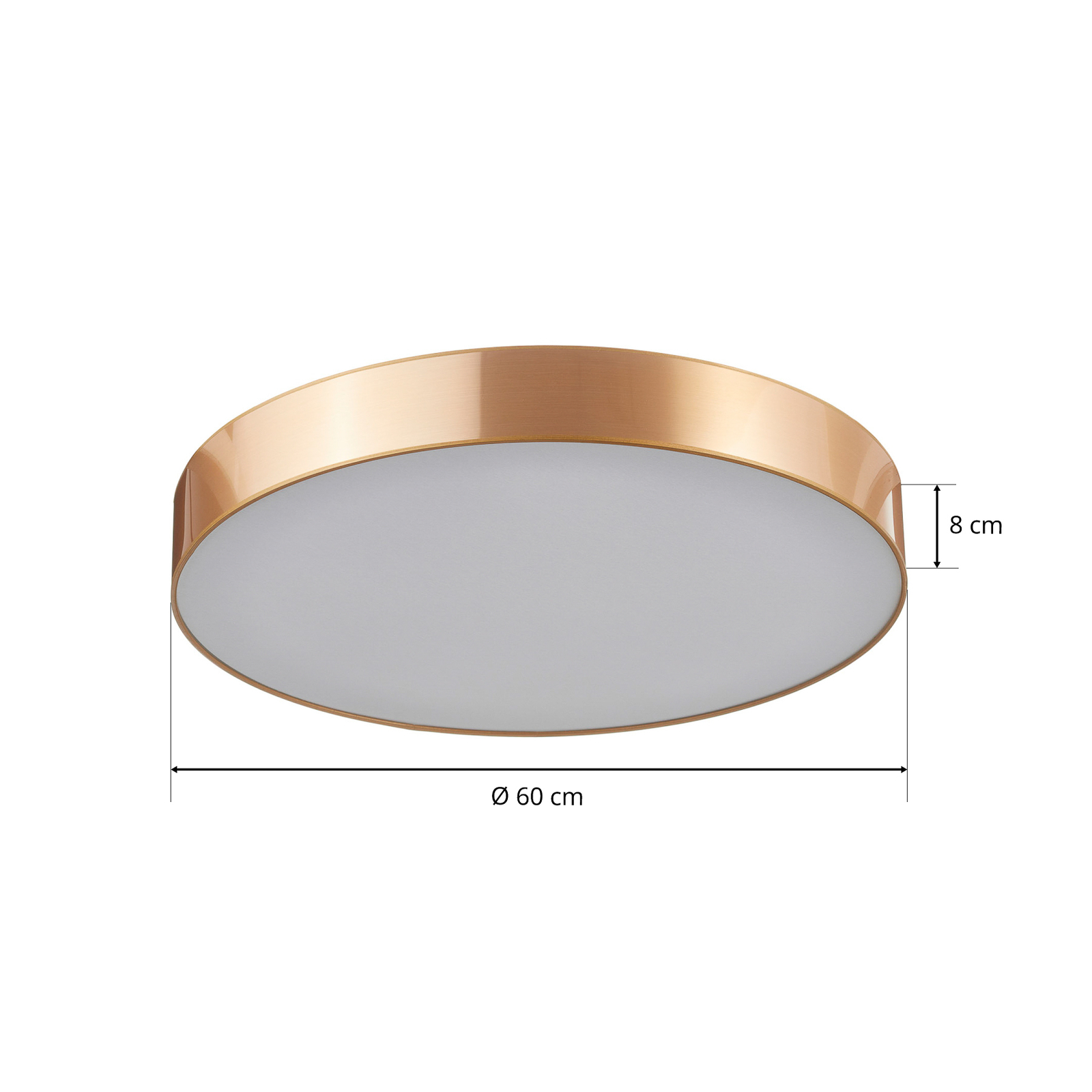 Plafondlamp Aurelia dimbaar goud 60 cm