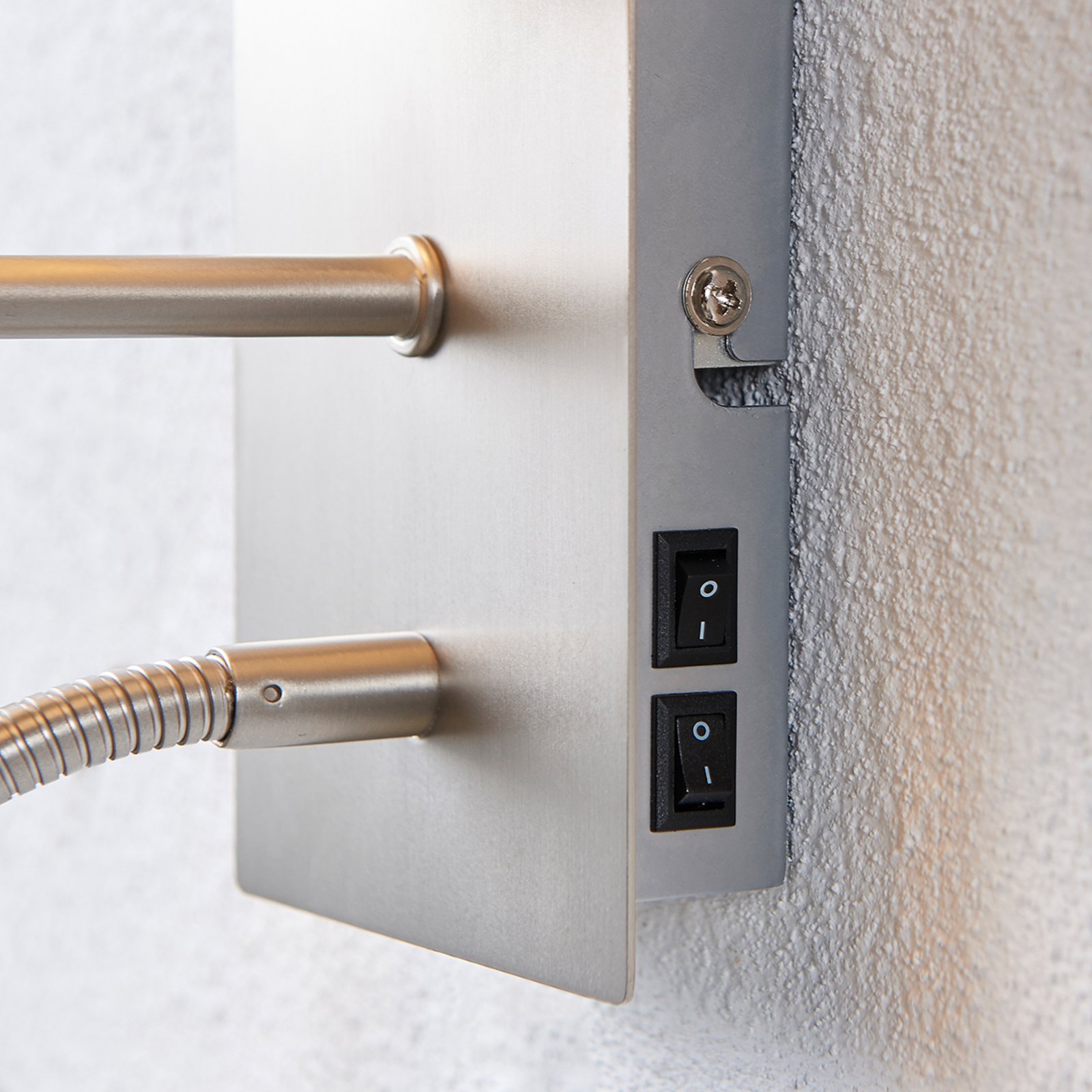 Shajan Wandleuchte Nickel/White - Lindby