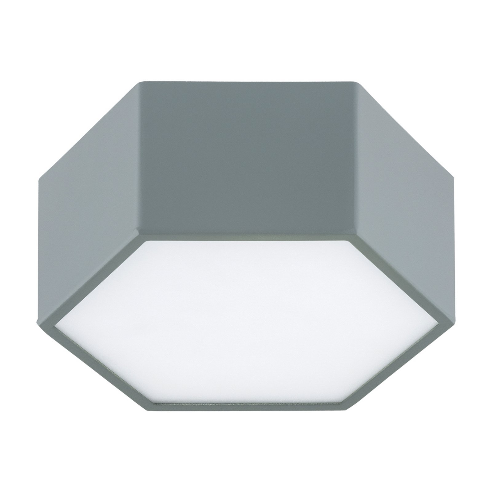 LED-Deckenleuchte Libre, salbeigrün, Stahl, 3.000 K