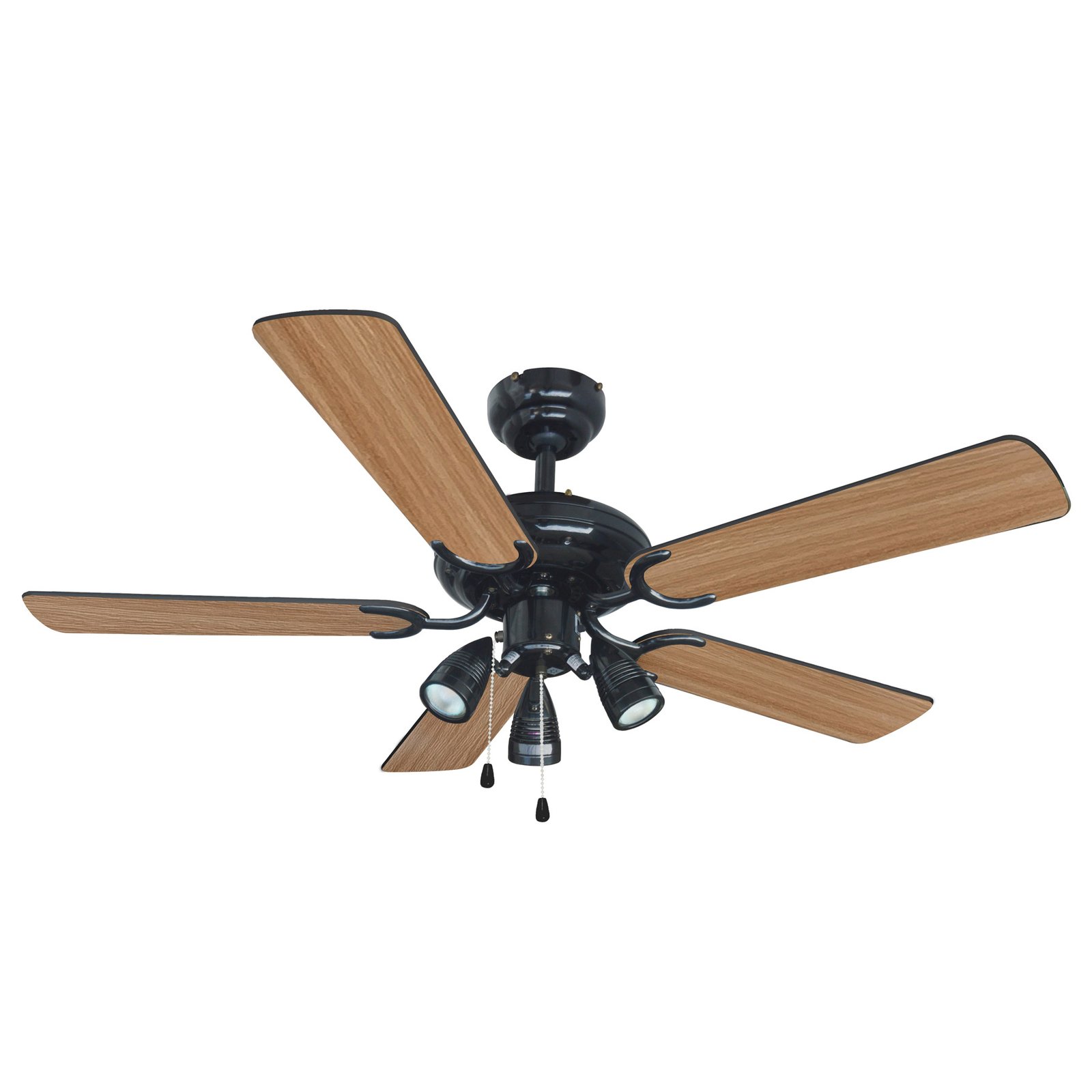 Lucande Deckenventilator mit Licht Anariki, leise, schwarz
