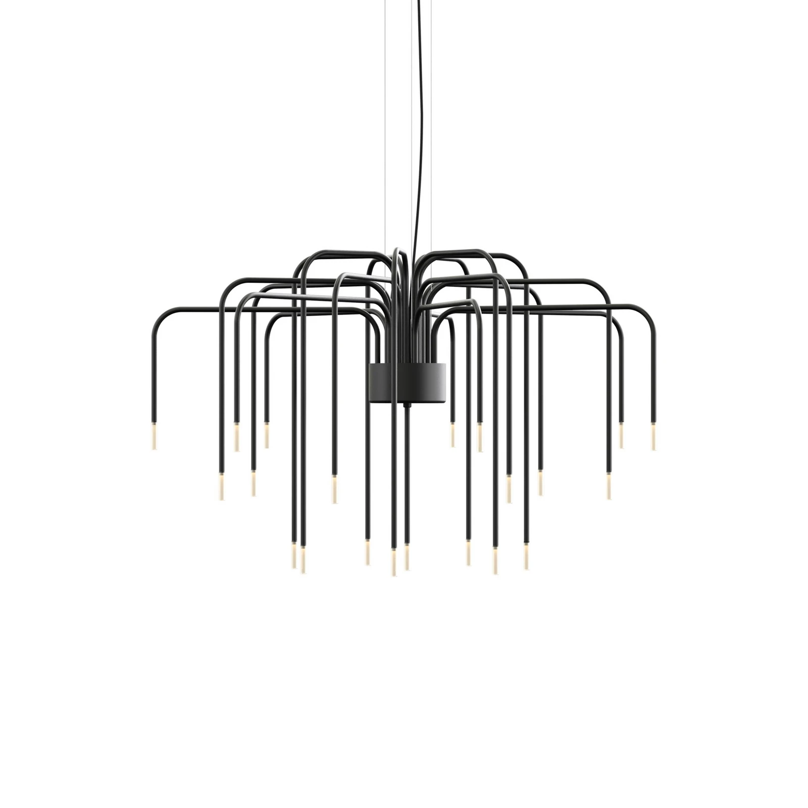 Karman Lampada LED a sospensione BOOM, nero, metallo, Ø 90 cm 22-flg.
