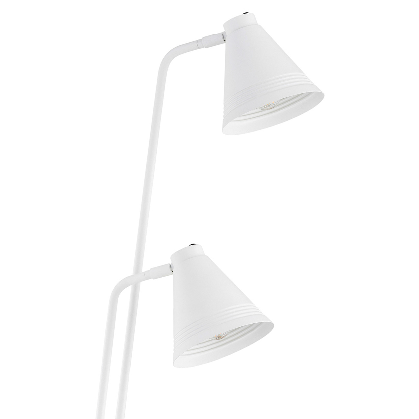 Avalone floor lamp, 2-bulb, white