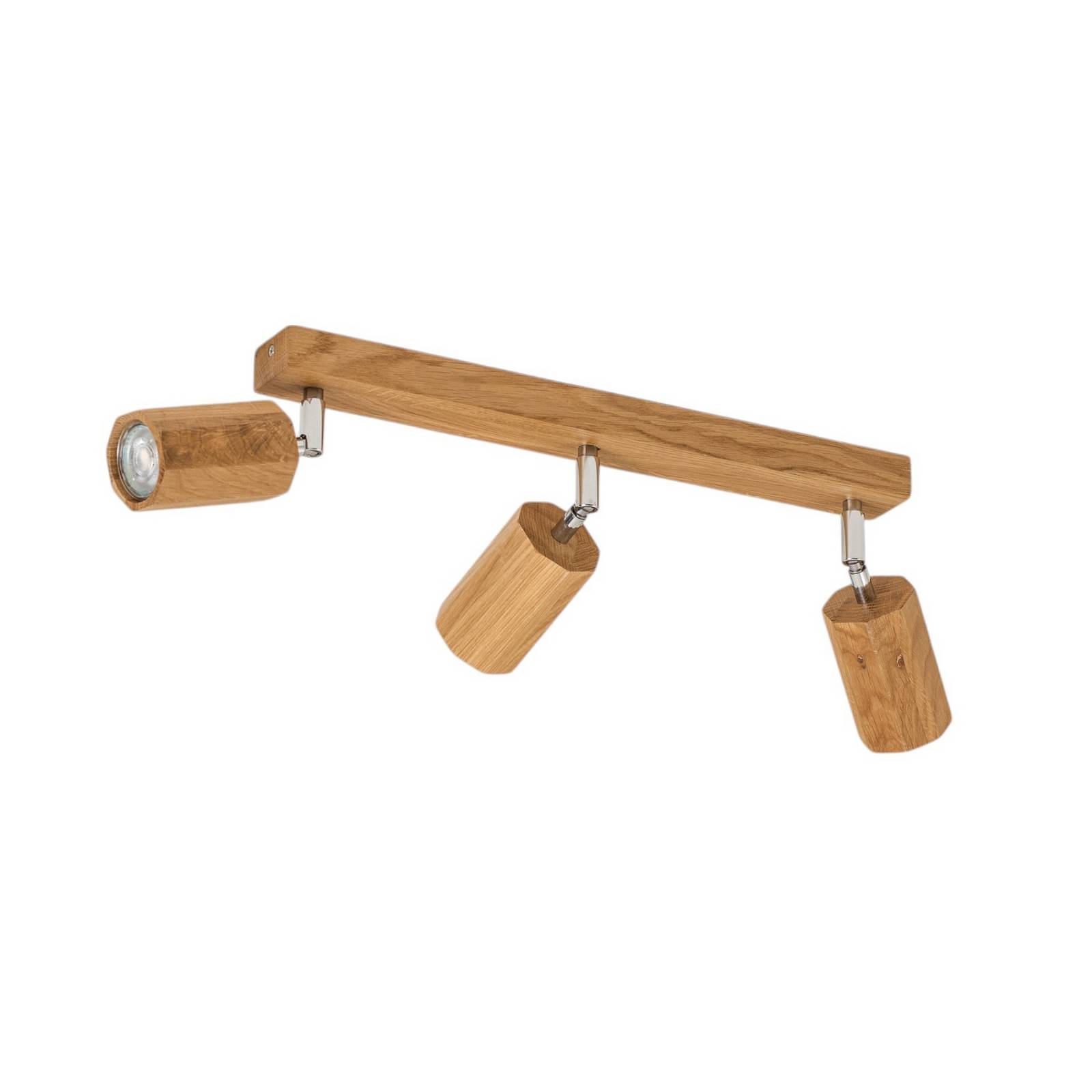 Envostar Peach Puff Deckenspot Holz Oktagon 3-flg.