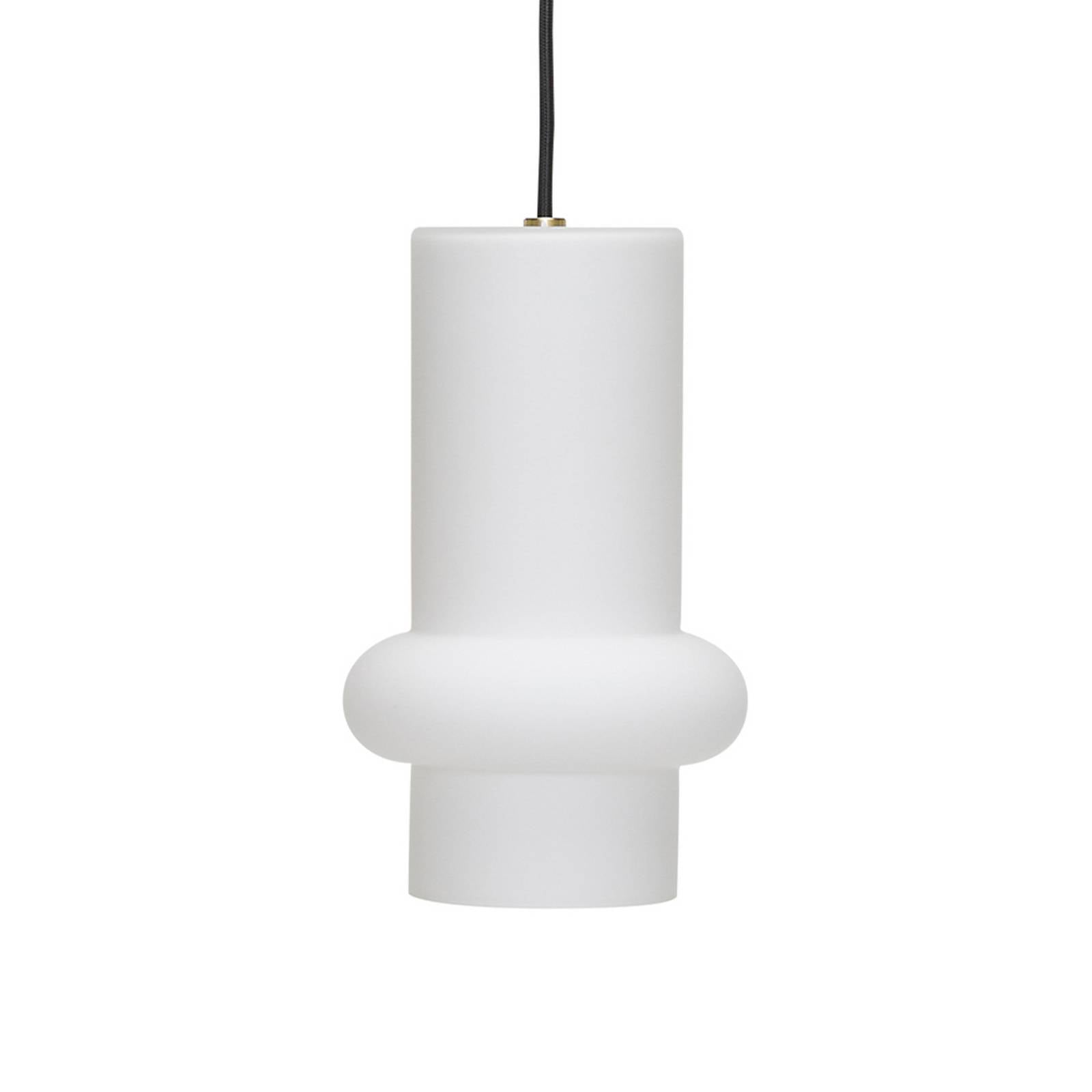 Hängelampe Pilule Down, weiß matt, Ø 15 cm, Glas
