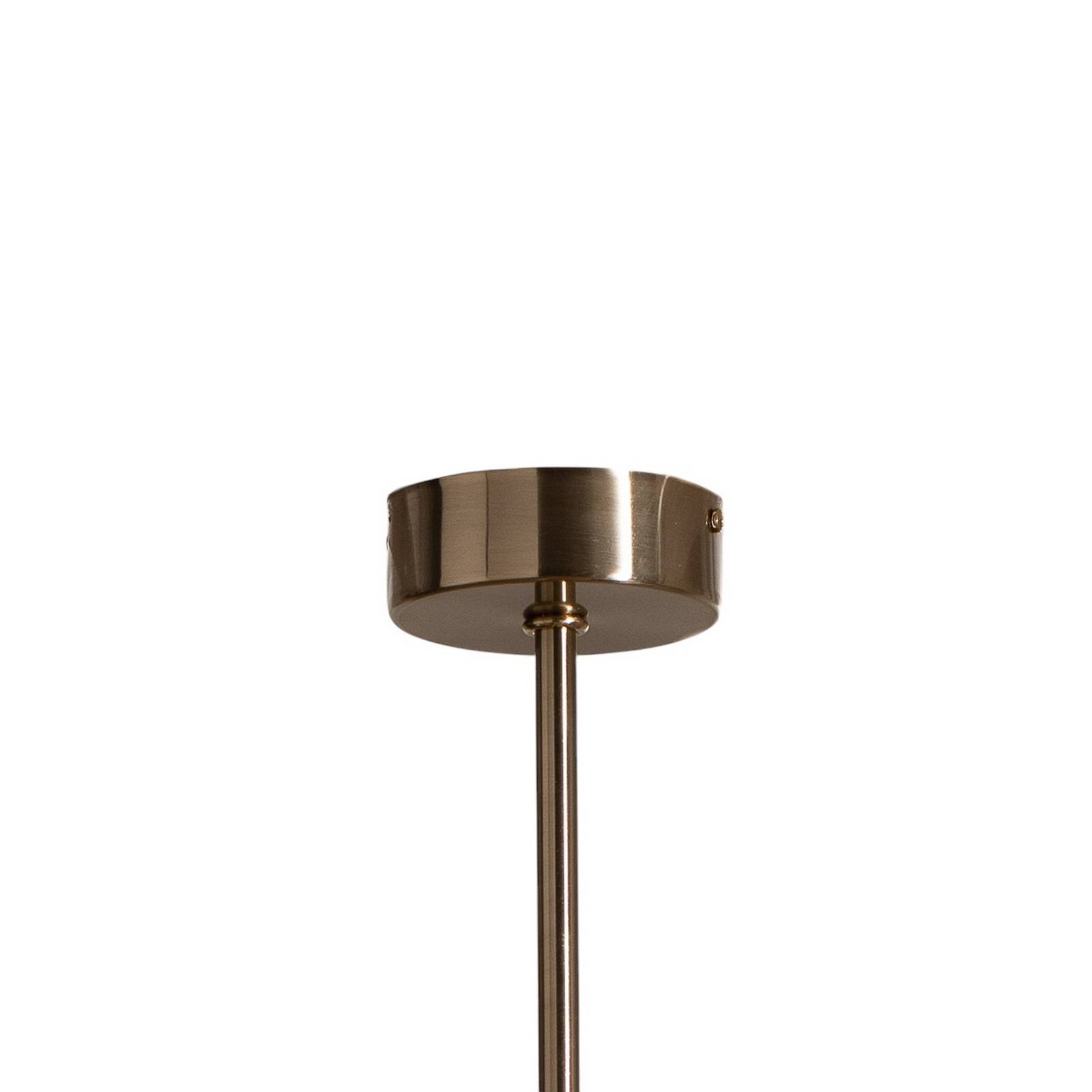 Lampa wisząca Portemo, mosiądz, Ø 37 cm, 2-punktowa, szkło