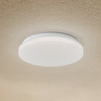 Lindby LED-Außendeckenleuchte Kirkola, 3000 K, Ø 26 cm, weiß