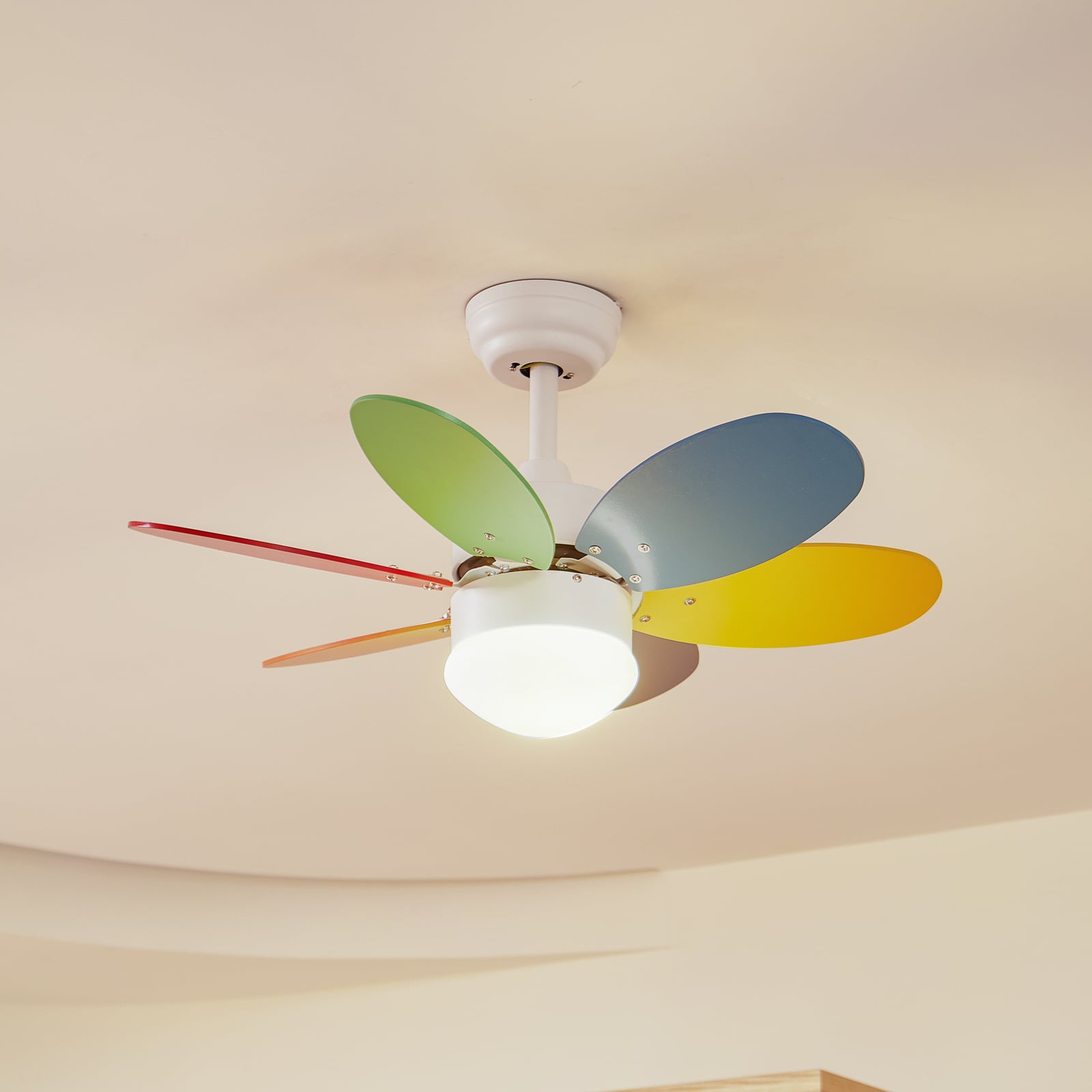 Ventilateur de plafond Litur avec éclairage, silencieux, Ø 77 cm, E27 - Lindby