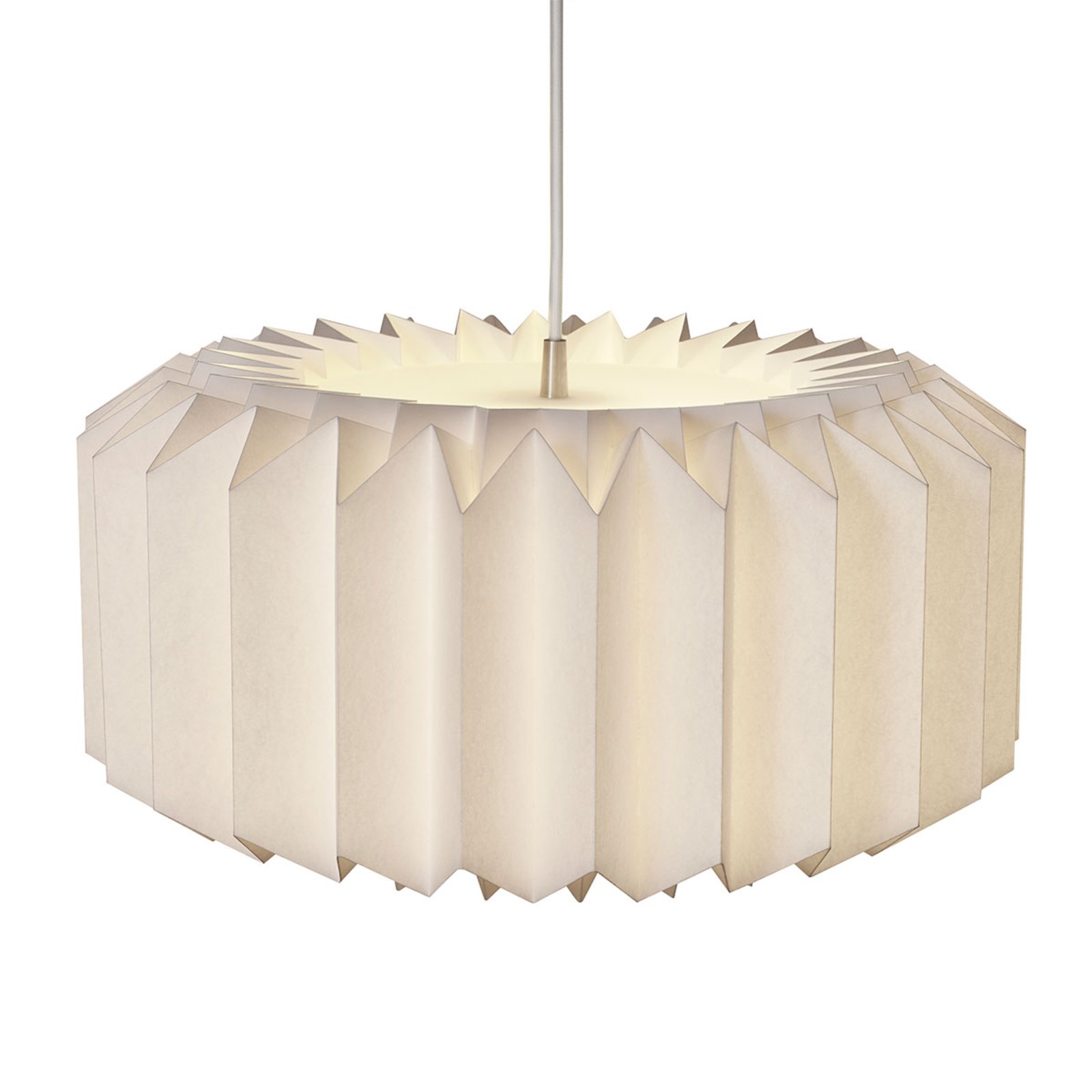 Le Klint LE KLINT Onefivefour hanging light, white, large, for Living / Dining Room, paper, E27, 20 W, energy efficiency: A++, H: 24 cm