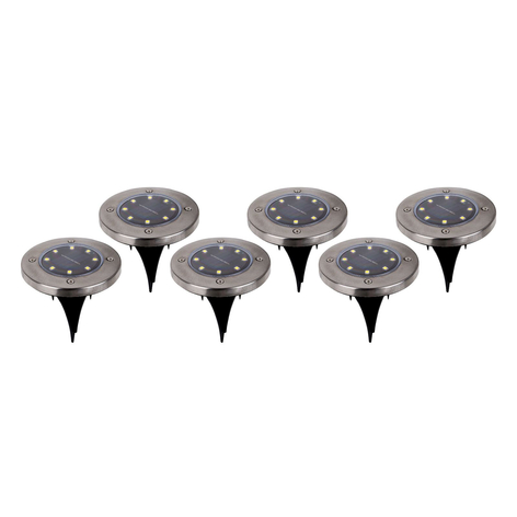 LED-deko-solcelle-gulvlampe med jordspyd Kian 6er