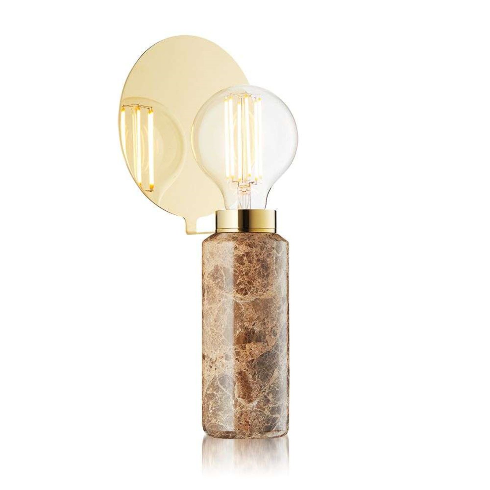 Blindspot Lampe de Table Brown Marble - Design By Us