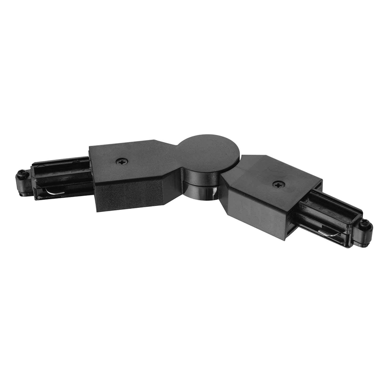 Fleksibilni kutni konektor za sabirnicu crne boje