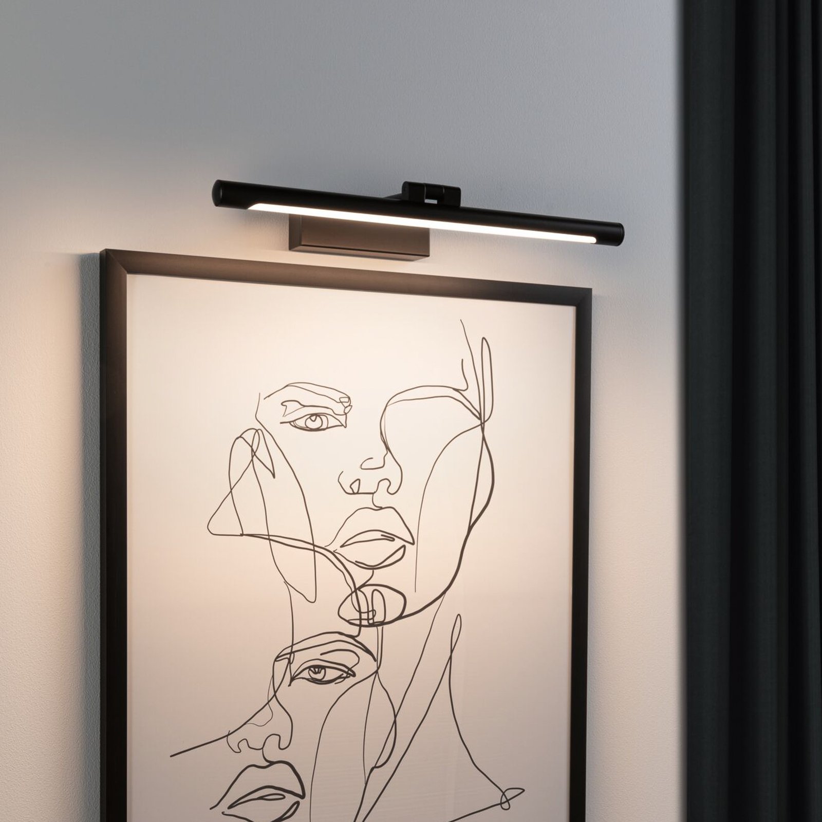 Paulmann Mingo LED schilderij verlichting 41,5 cm zwart