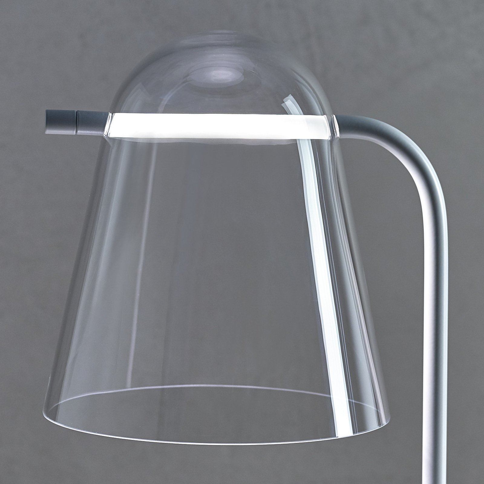 Prandina Sino T3 LED stolna svjetiljka prozirno/mat bijela