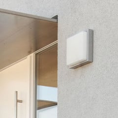 LED външна стенна лампа 046, детектор за движение, неръждаема стомана