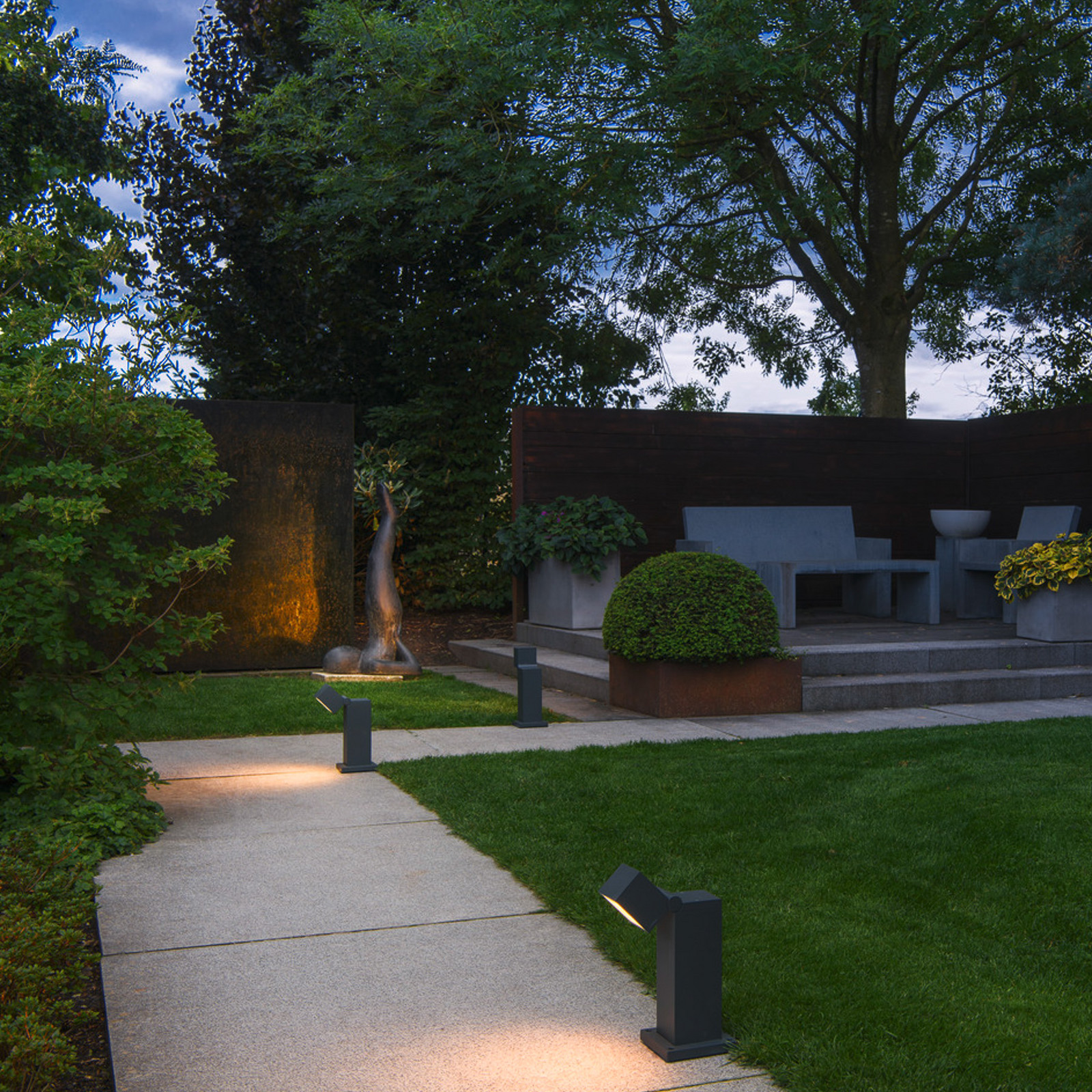 SLV LED lampă de bază S-Cube 35 antracit aluminiu înălțime 35 cm - modern