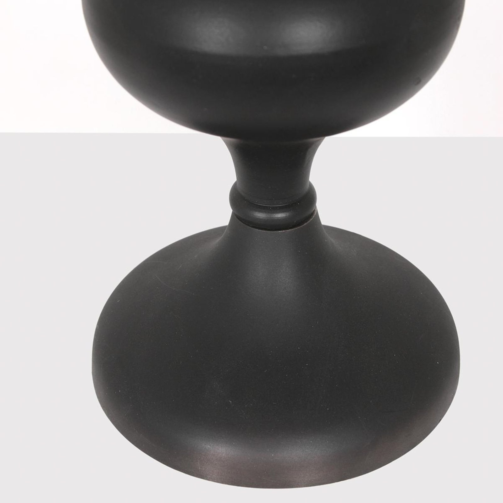 Lyons 3749ZW bordlampe, svart/naturlig flettverk
