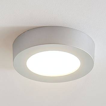 Marlo LED-loftlampe sølv 3000K rund 18,2cm