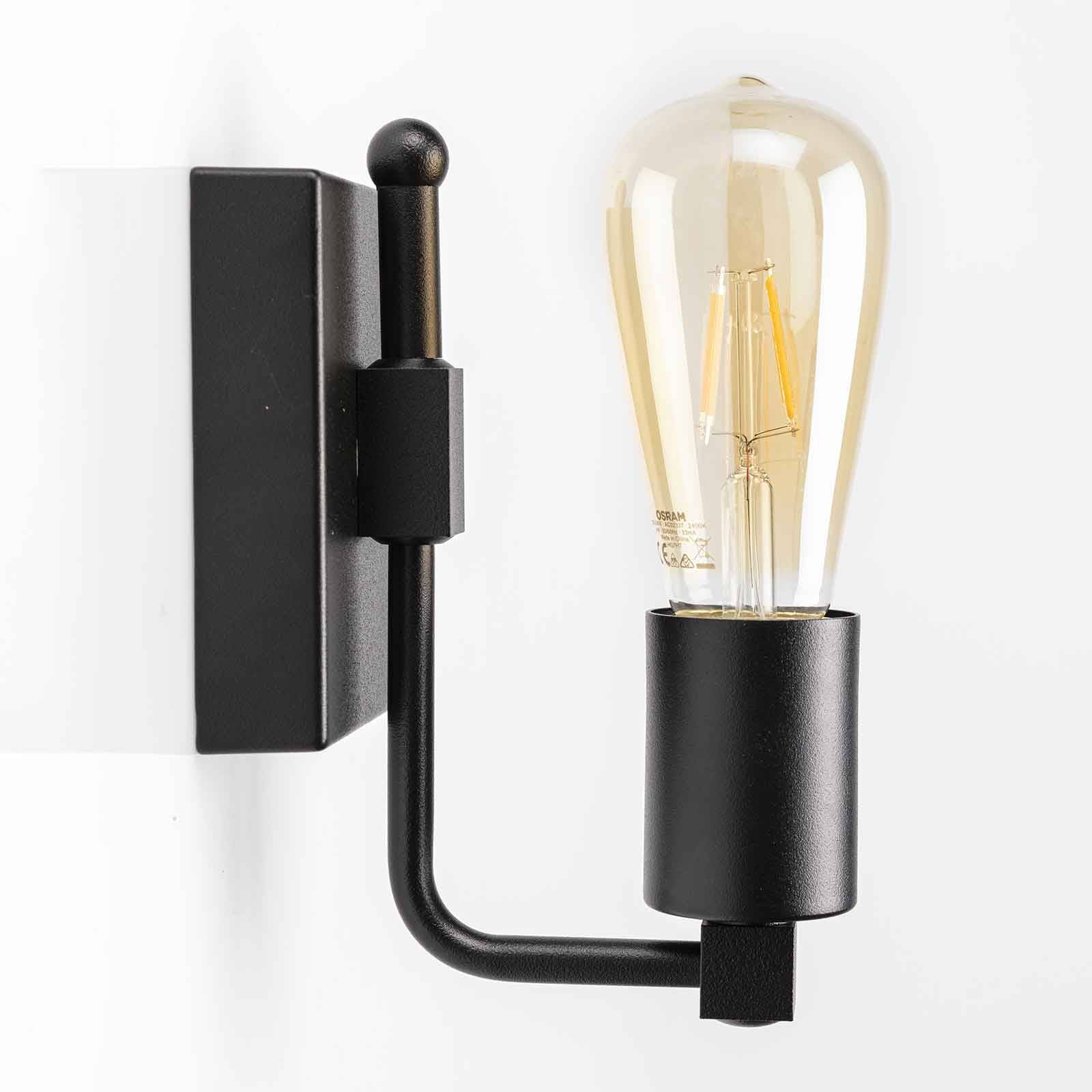 Moretti Luce Vägglampa Cubic³ 3392 svart