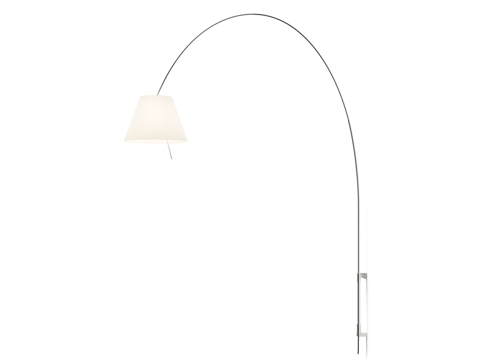 Lady Costanza Vägglampa m/Dimmer Vit/Alu - Luceplan