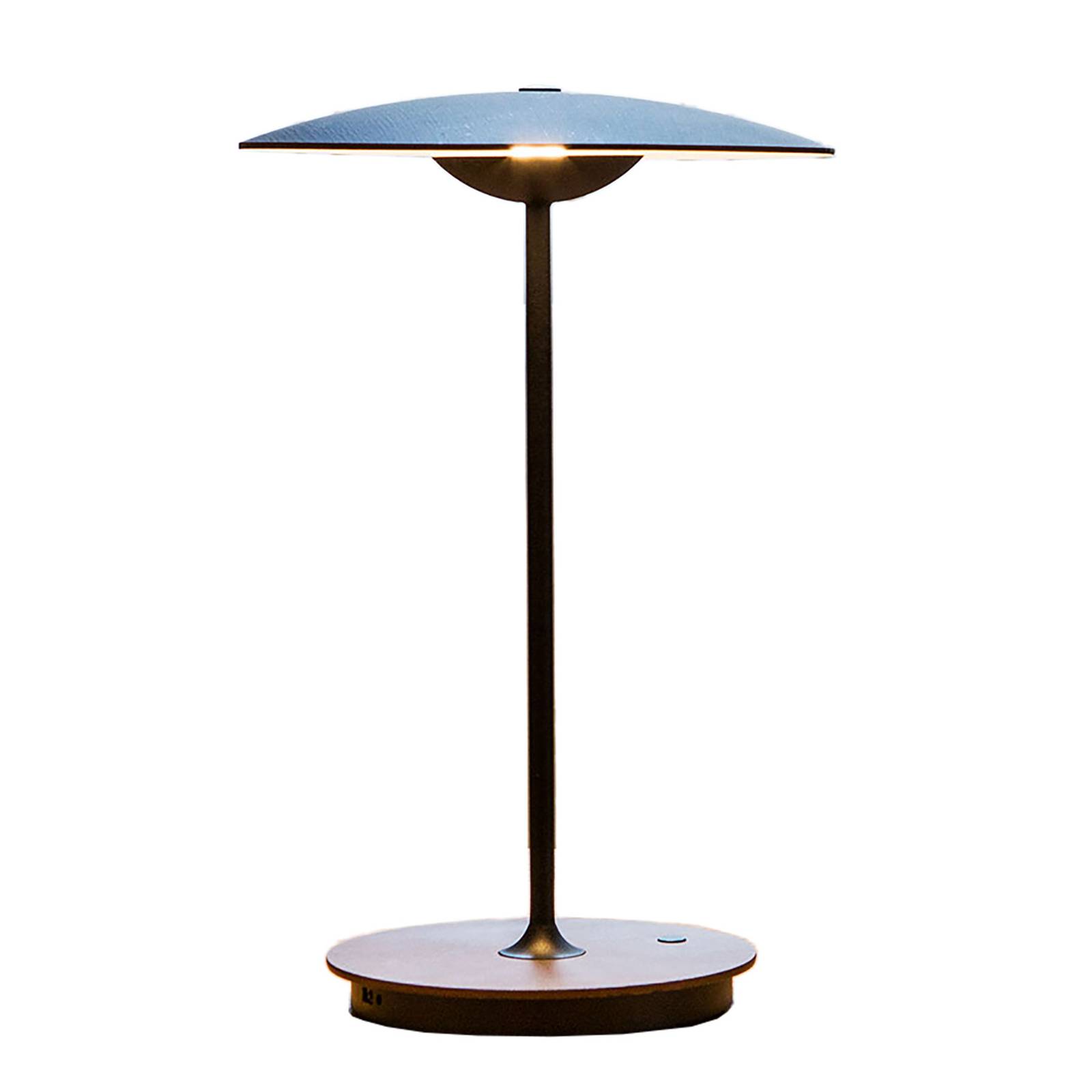 Zdjęcia - Lampa stołowa Marset MARSET Ginger  LED drewno wenge/biała