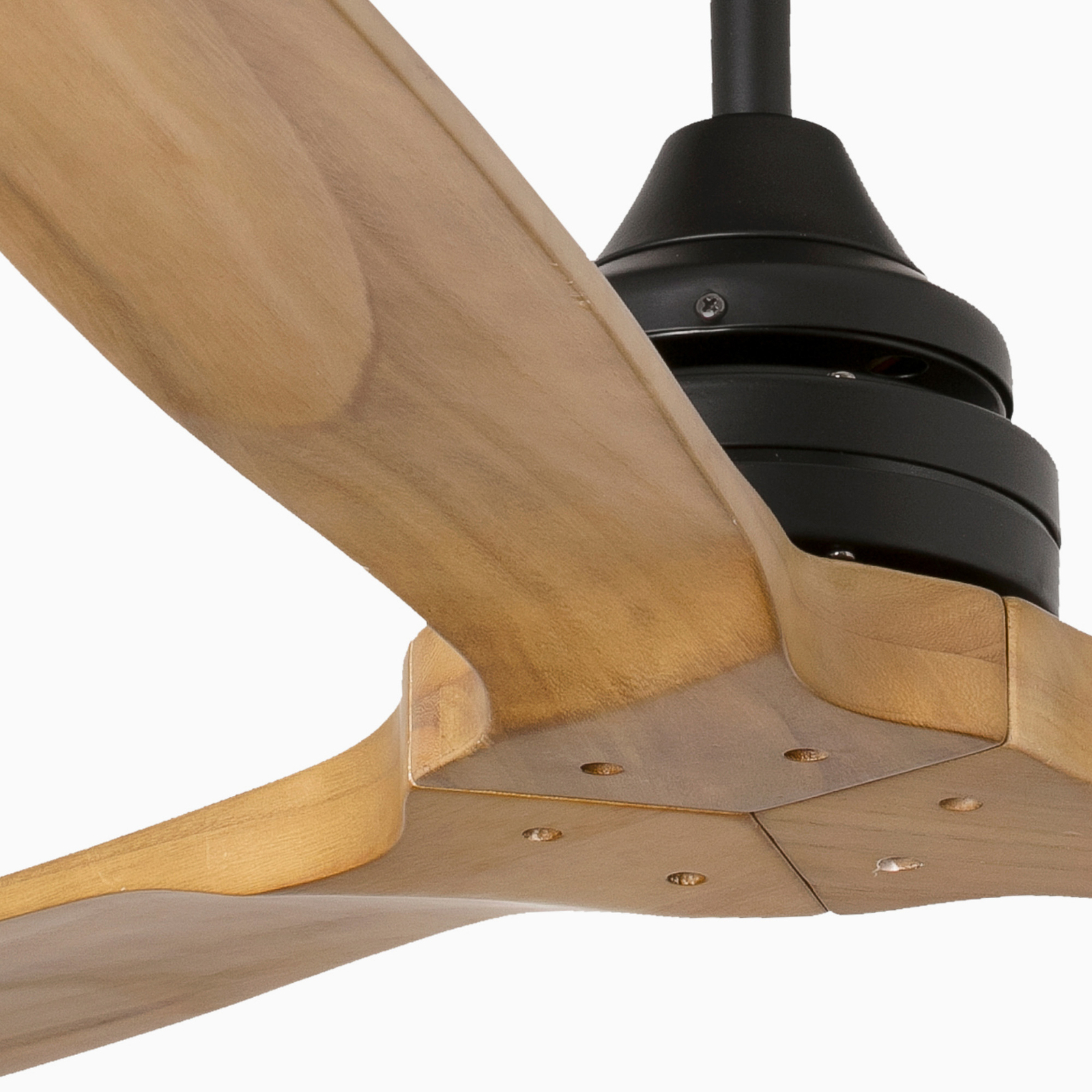 Alo L ceiling fan, wooden blade AC black