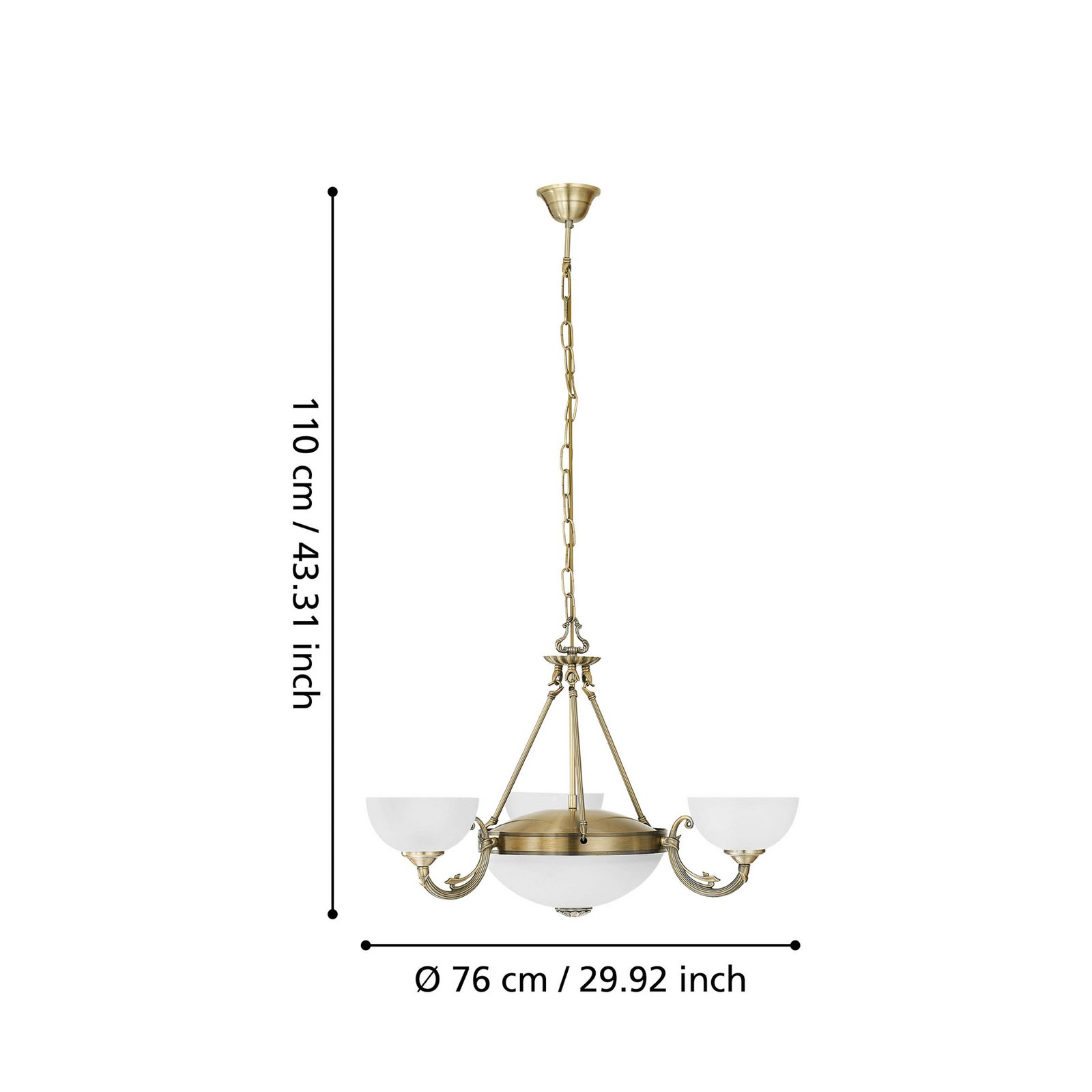 Lampa wisząca Savy, 5-punktowa