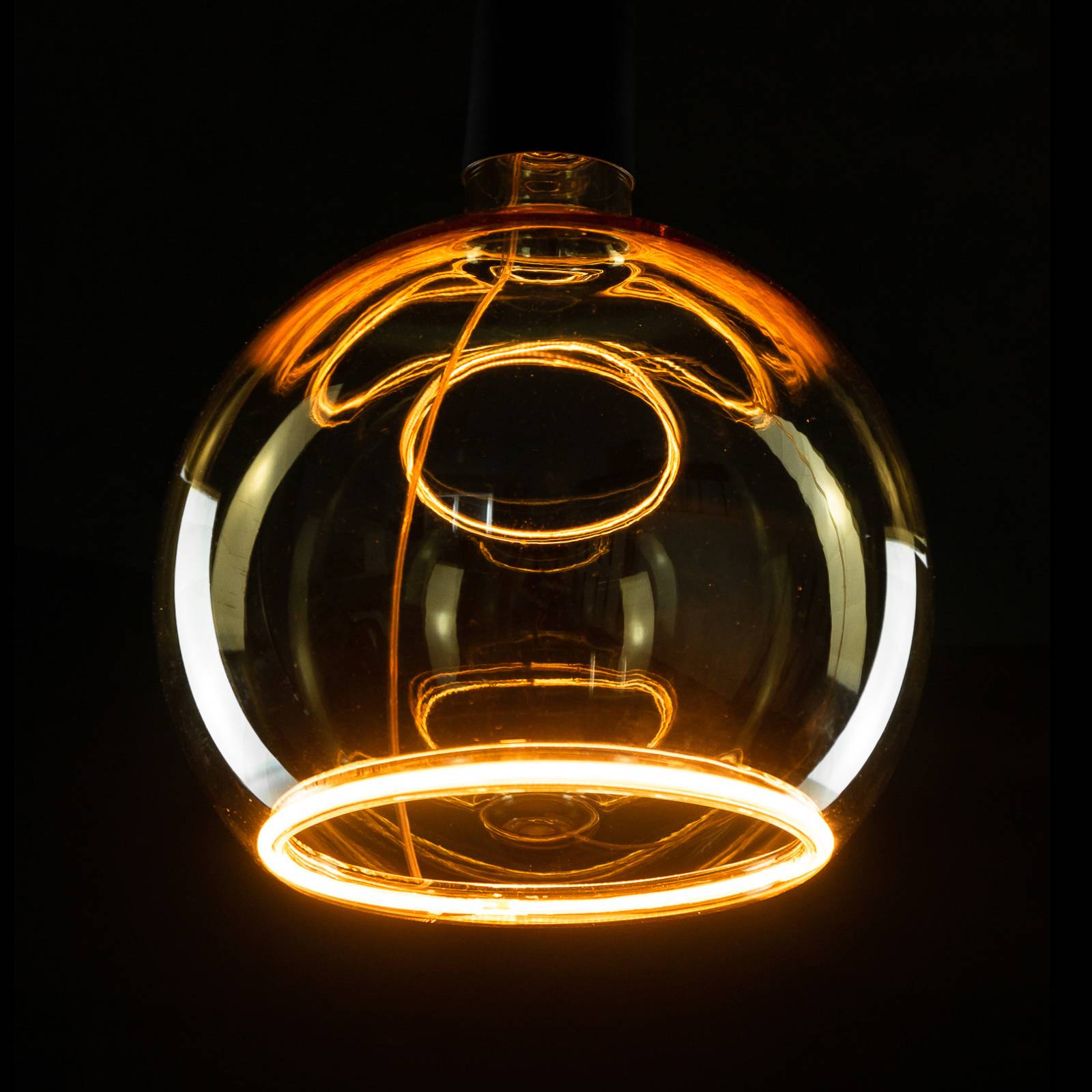 SEGULA LED floating globe G150 E27 4W 922 guld dim