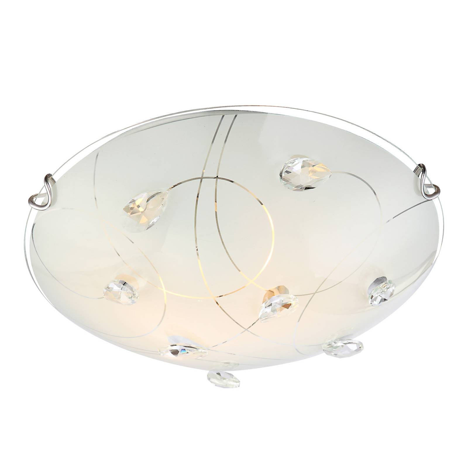 Alivia ceiling light, glass, Ø 30 cm