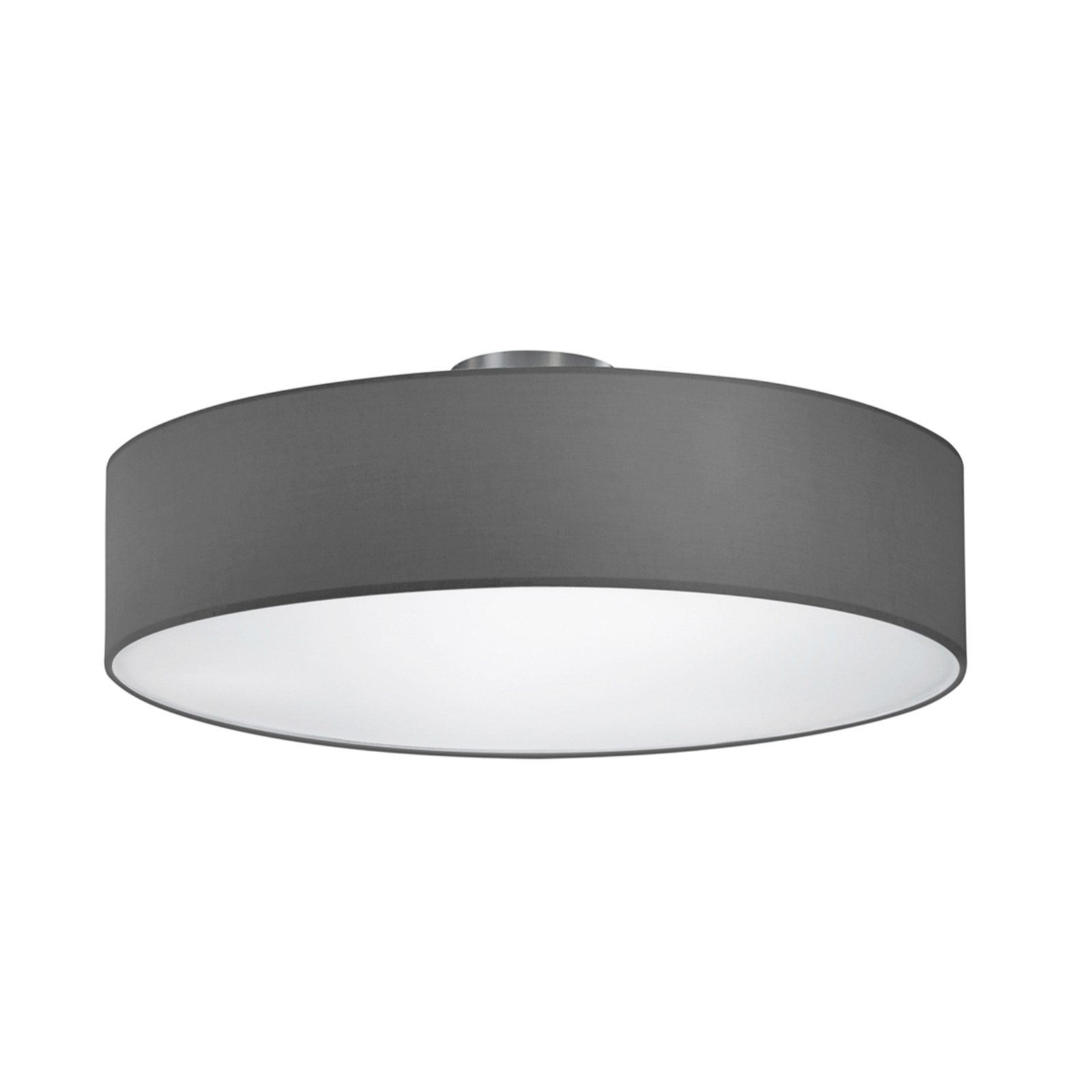 Hotel ceiling light, matt nickel/grey, Ø 50 cm