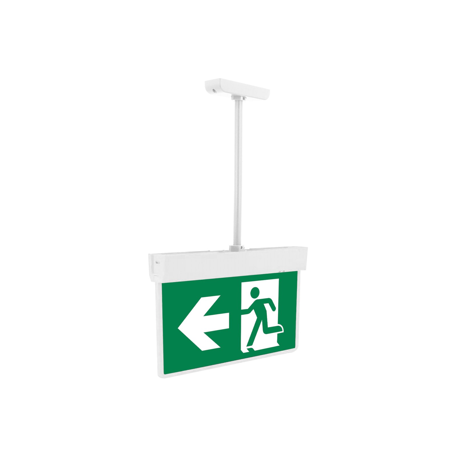 LED emergency exit light Hausen for wall and ceiling